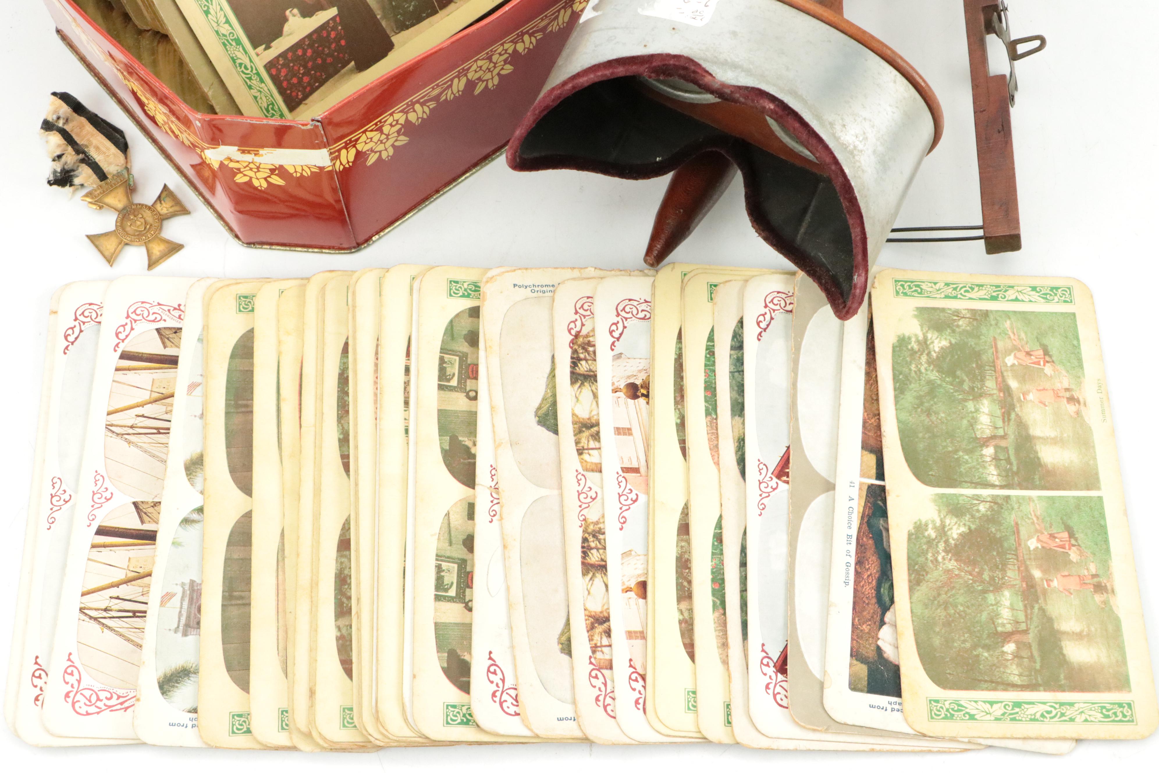 Underwood & Underwood Stereoscope with View Cards