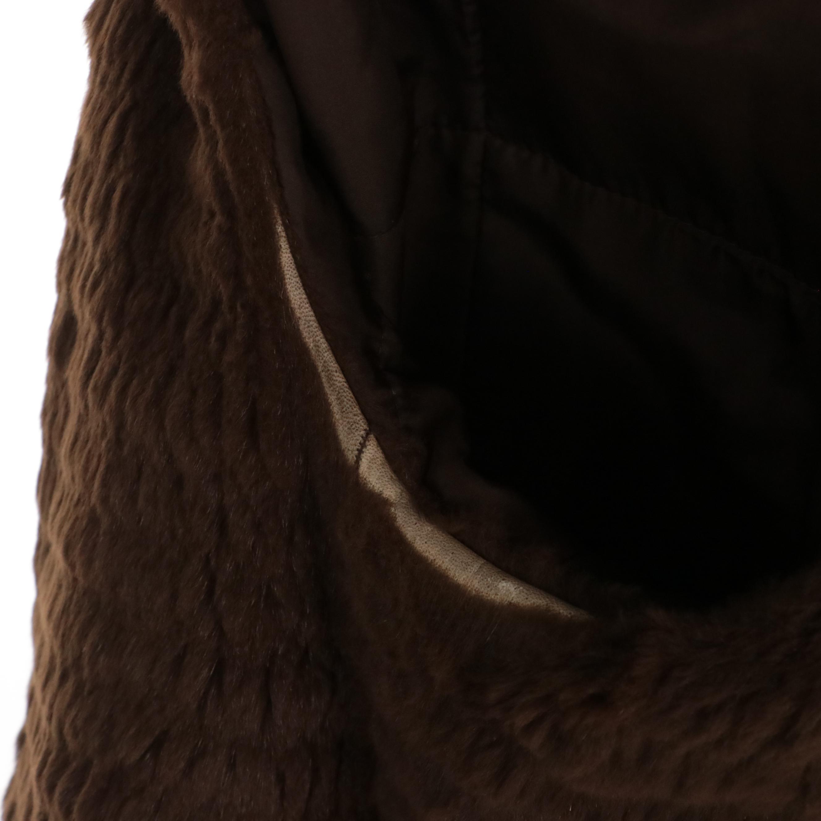 Loro Piana Storm System® Coat in Technical Fabric with Mink and Nutria Fur