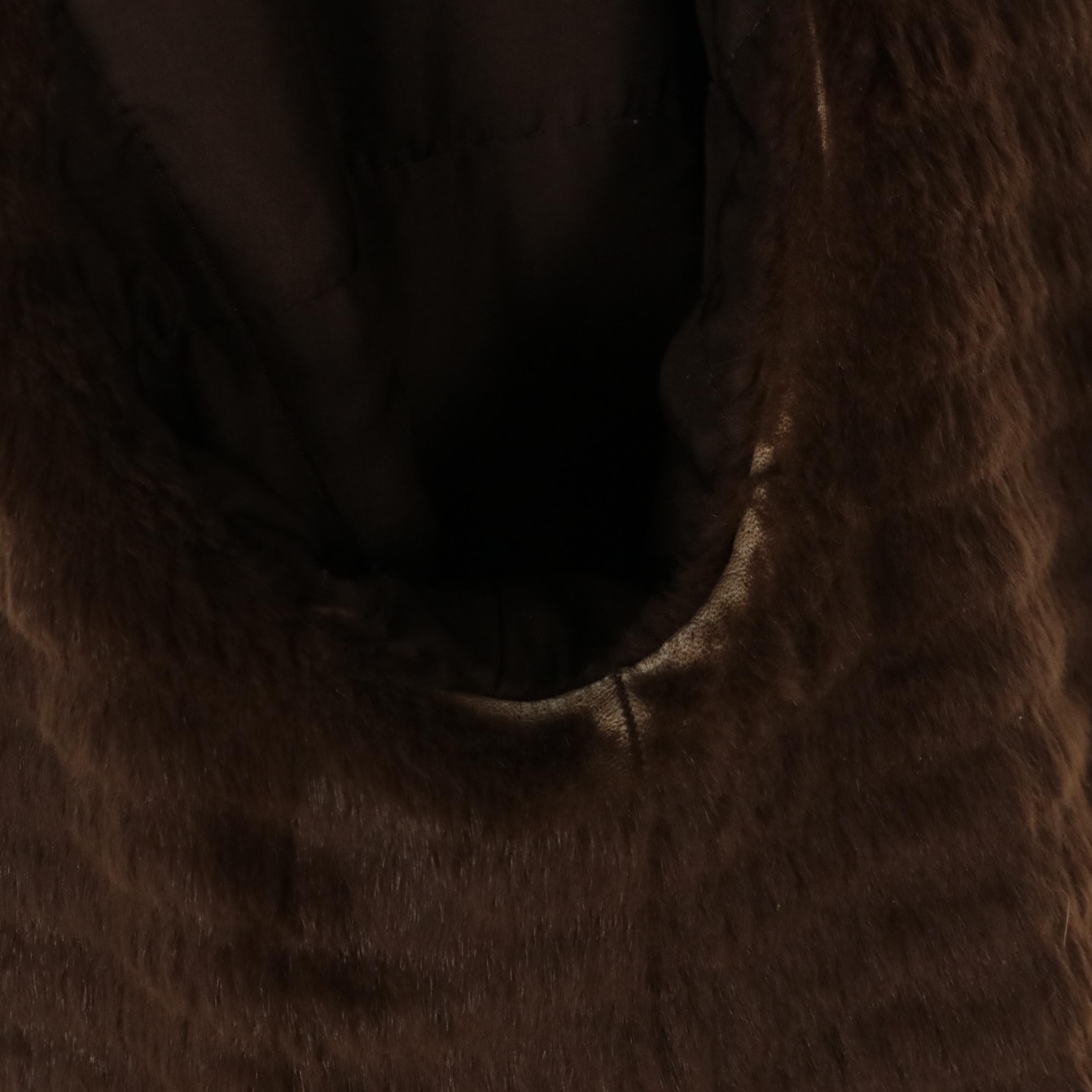 Loro Piana Storm System® Coat in Technical Fabric with Mink and Nutria Fur