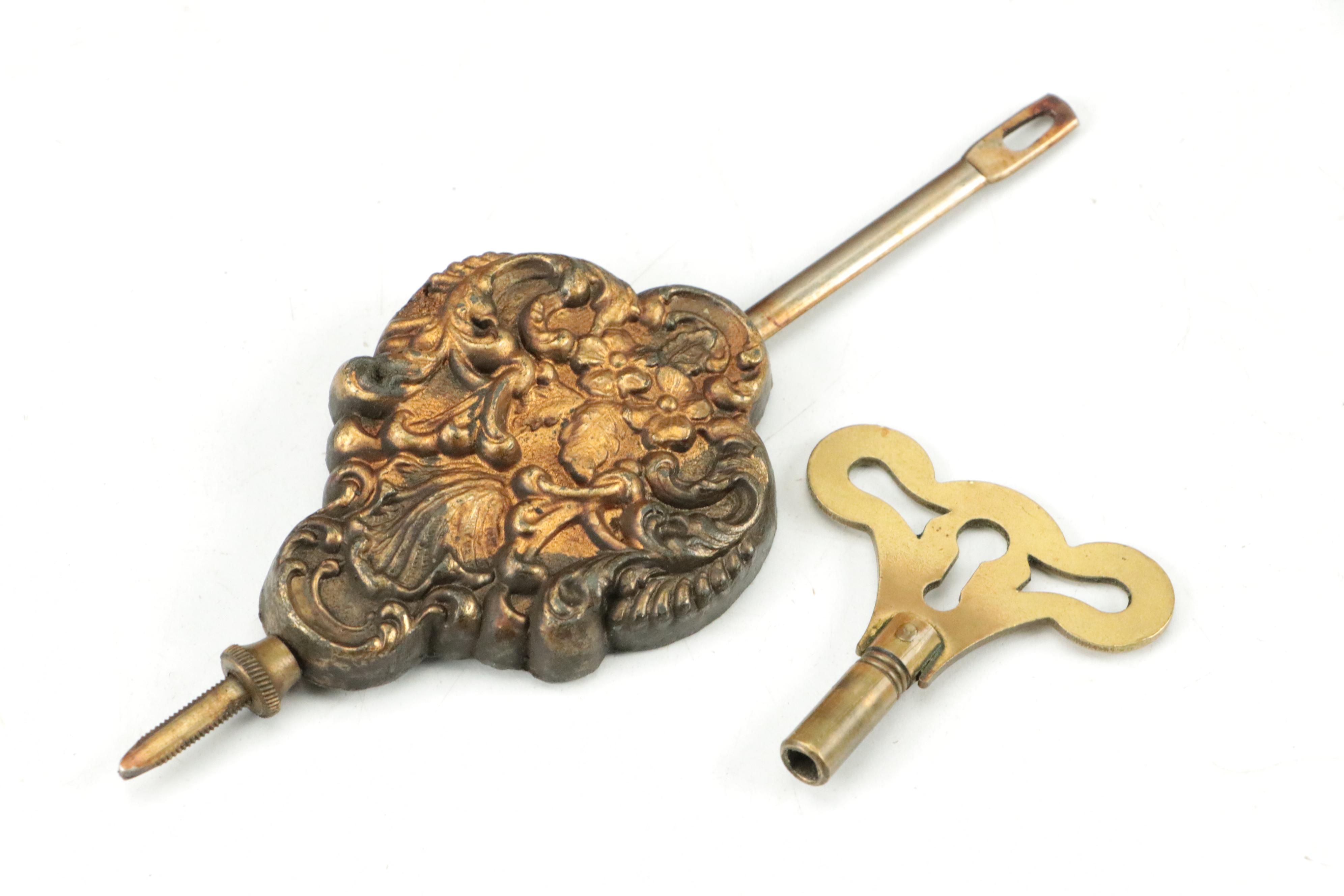 E. Ingraham Co. Victorian Pressed Oak Gingerbread Mantel Clock