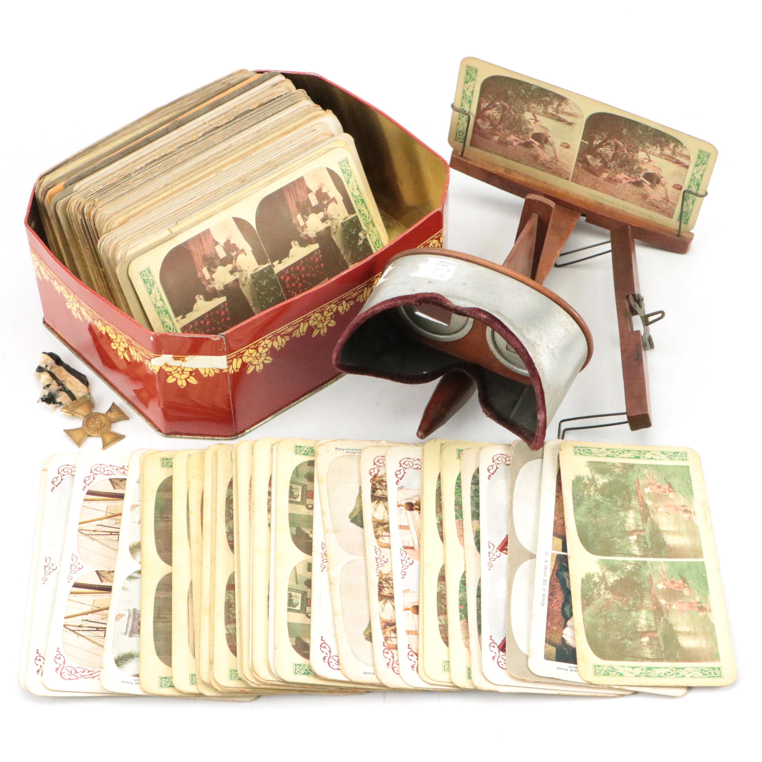 Underwood & Underwood Stereoscope with View Cards
