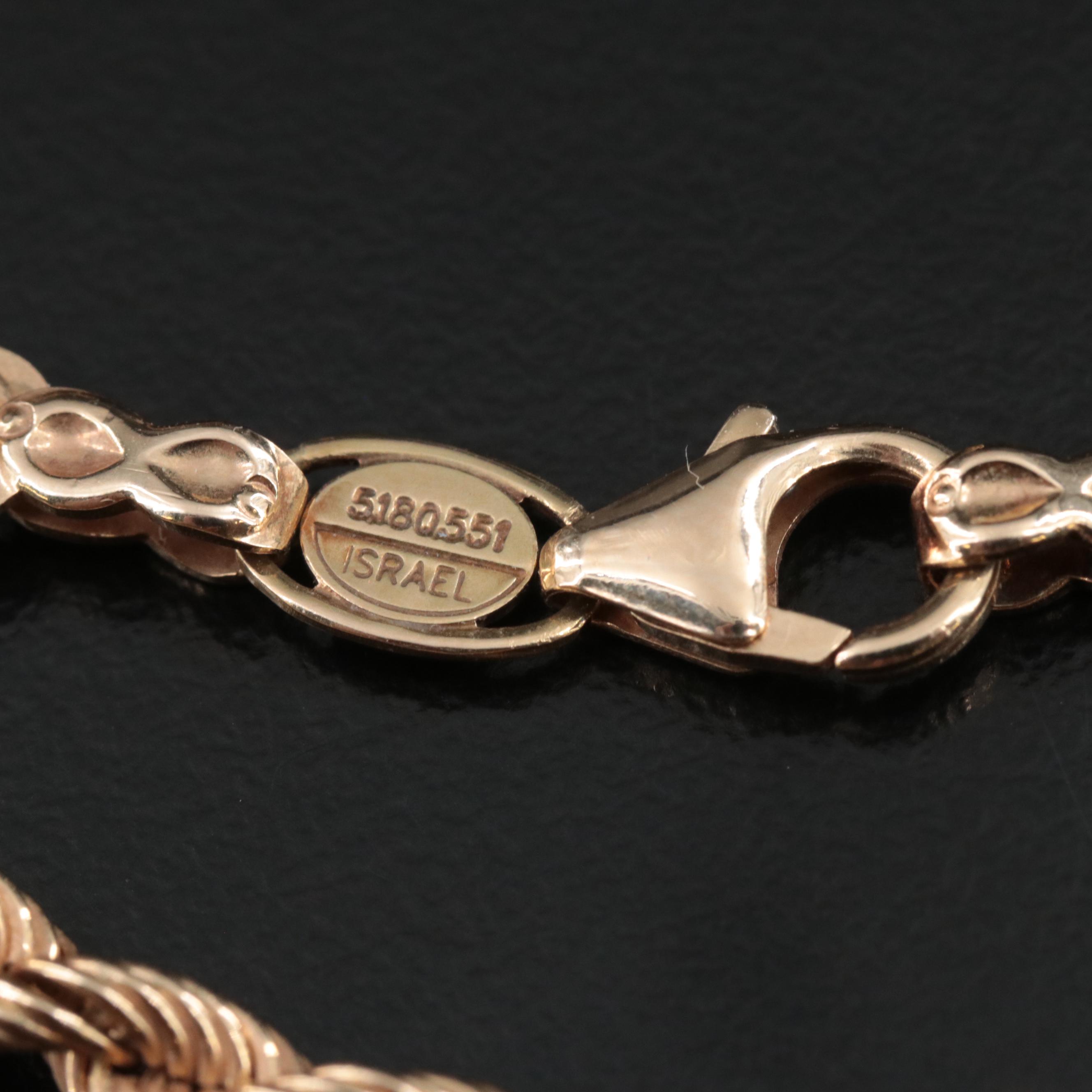 14K Rope Chain Necklace