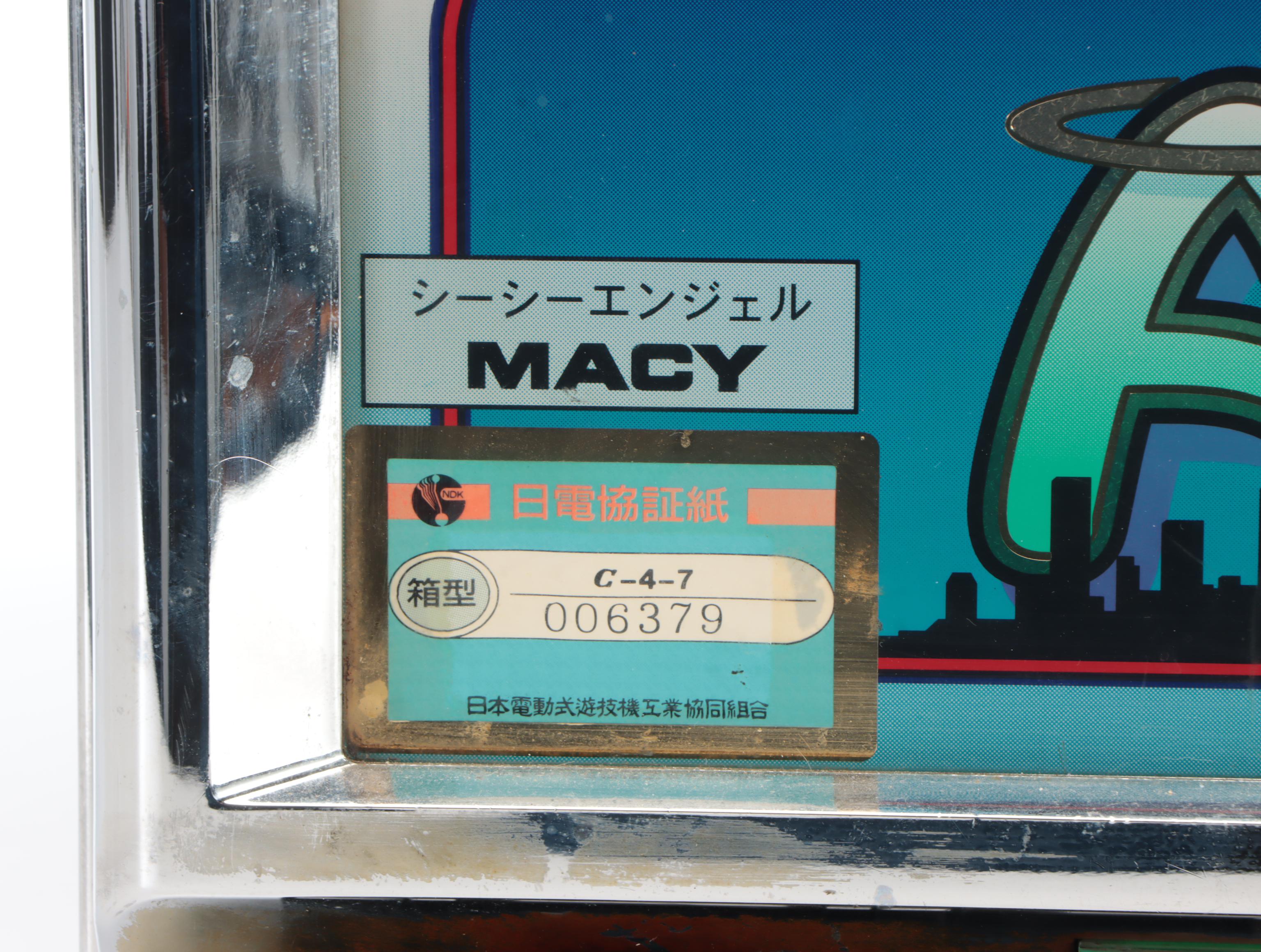 Japanese Macy "CC Angel" Pachislot Machine