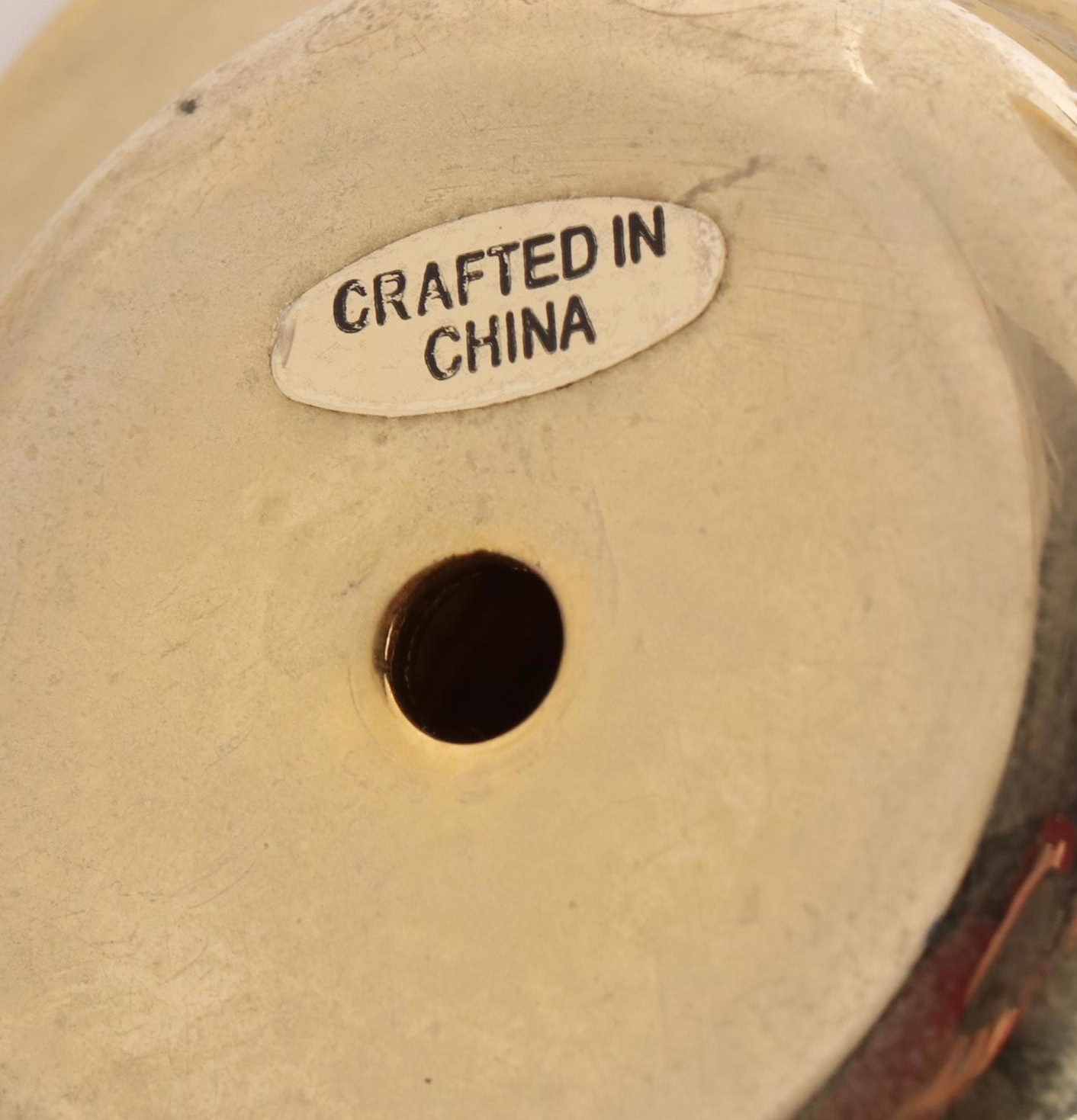 Ansonia Metal Pillar Mantel Clock with Brass Barometer