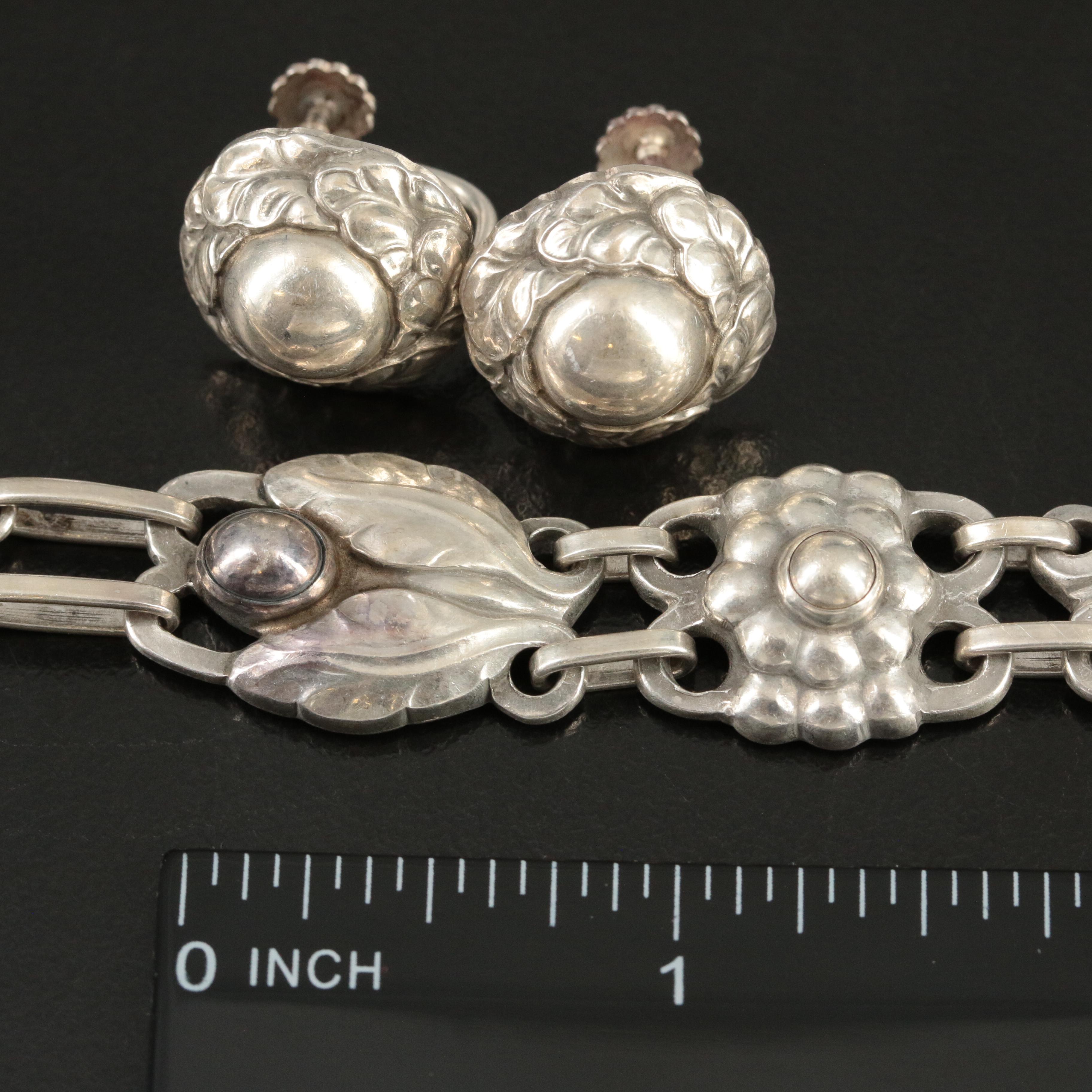 Vintage Georg Jensen Sterling Jewelry Selection