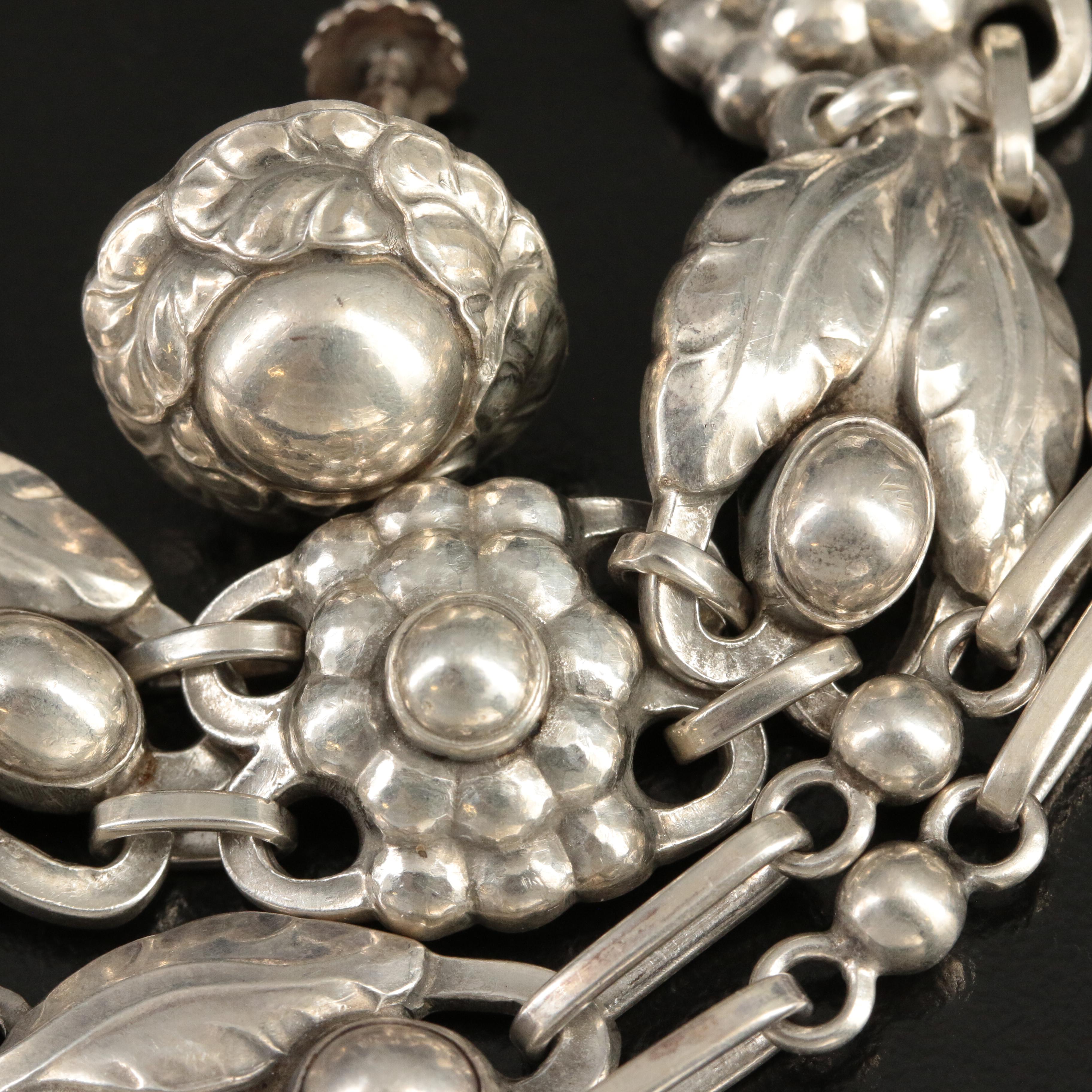 Vintage Georg Jensen Sterling Jewelry Selection