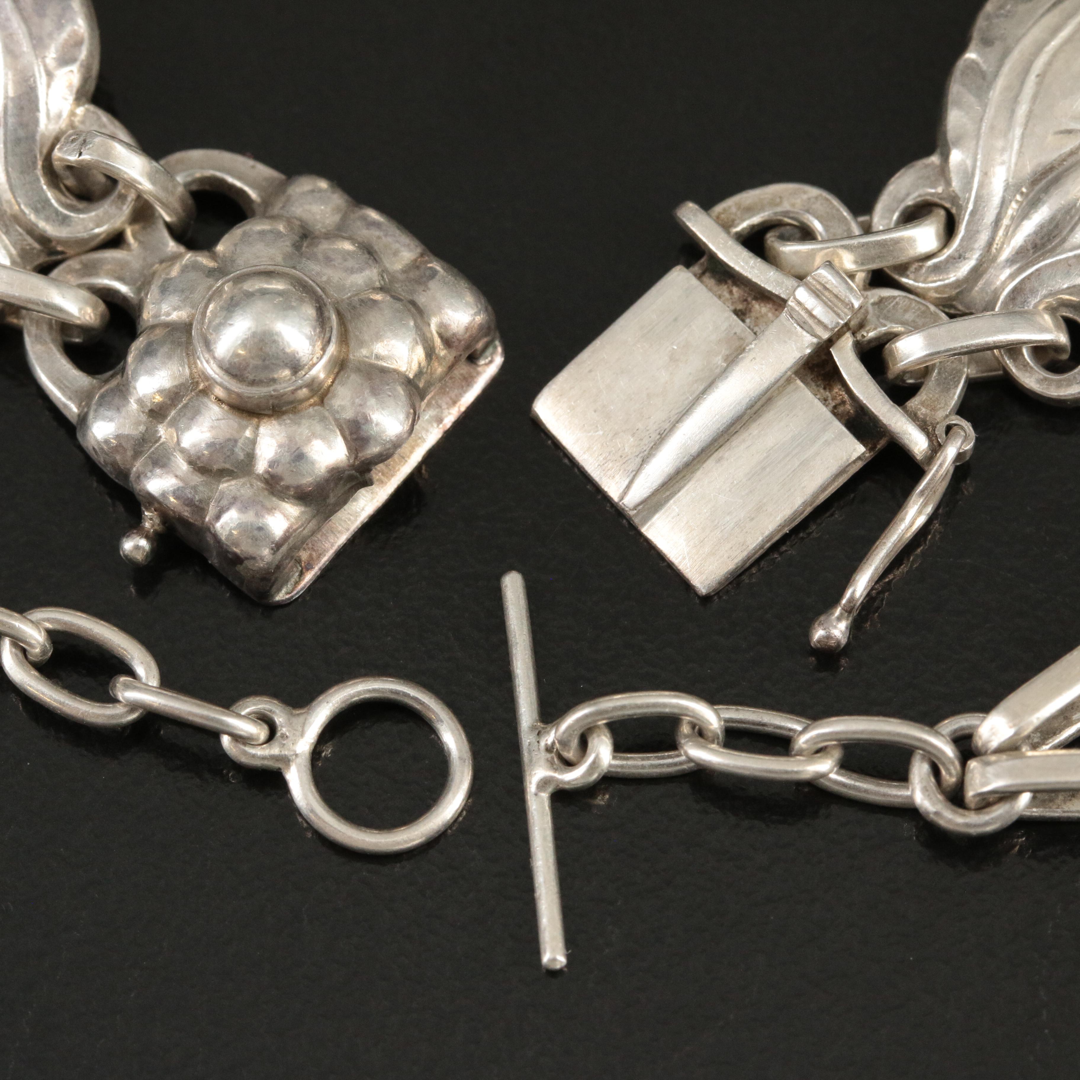 Vintage Georg Jensen Sterling Jewelry Selection