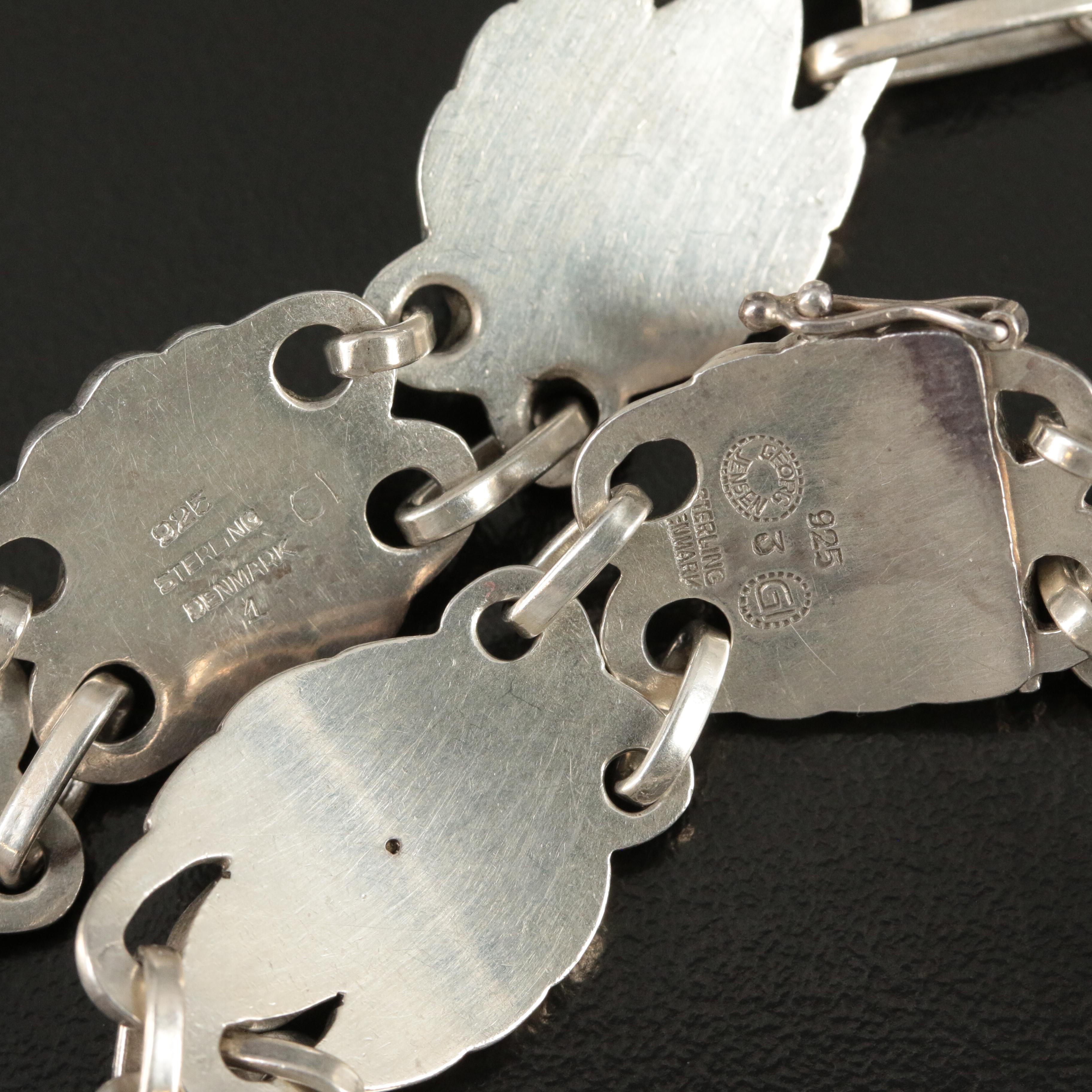 Vintage Georg Jensen Sterling Jewelry Selection