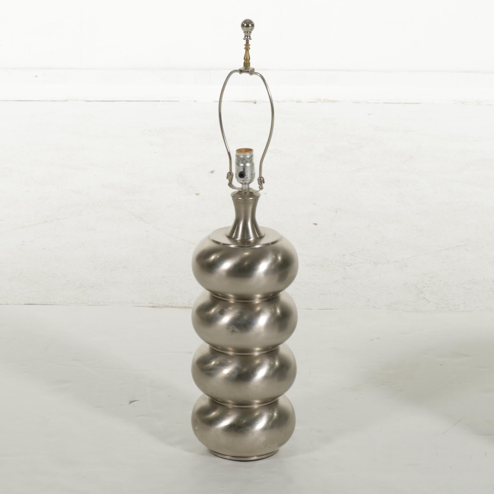 Contemporary Chrome Finished Table Lamp