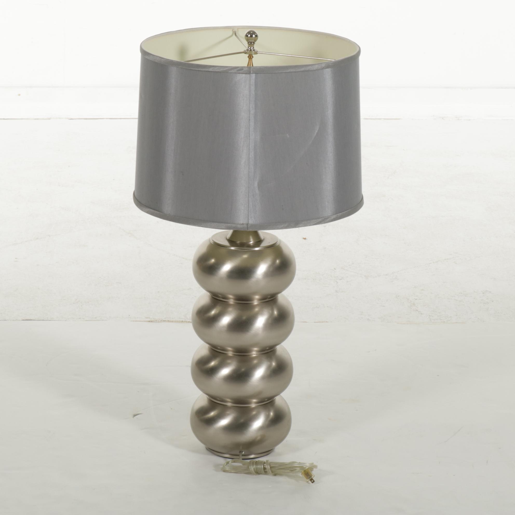 Contemporary Chrome Finished Table Lamp