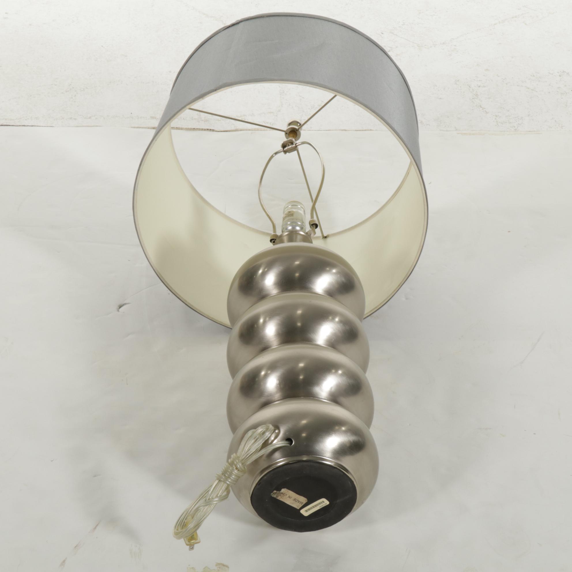Contemporary Chrome Finished Table Lamp