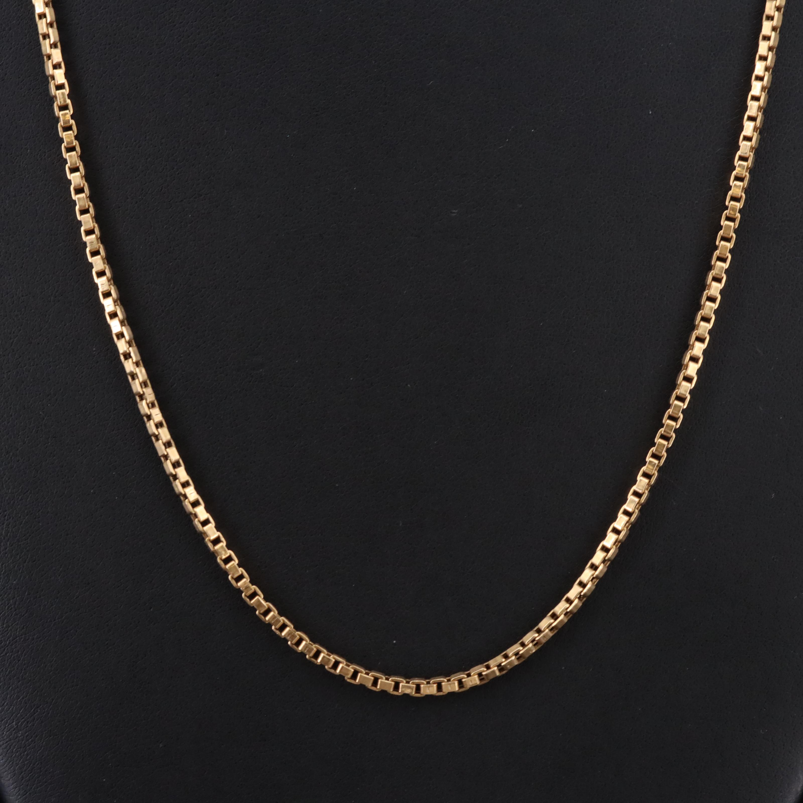 18K Box Chain Necklace