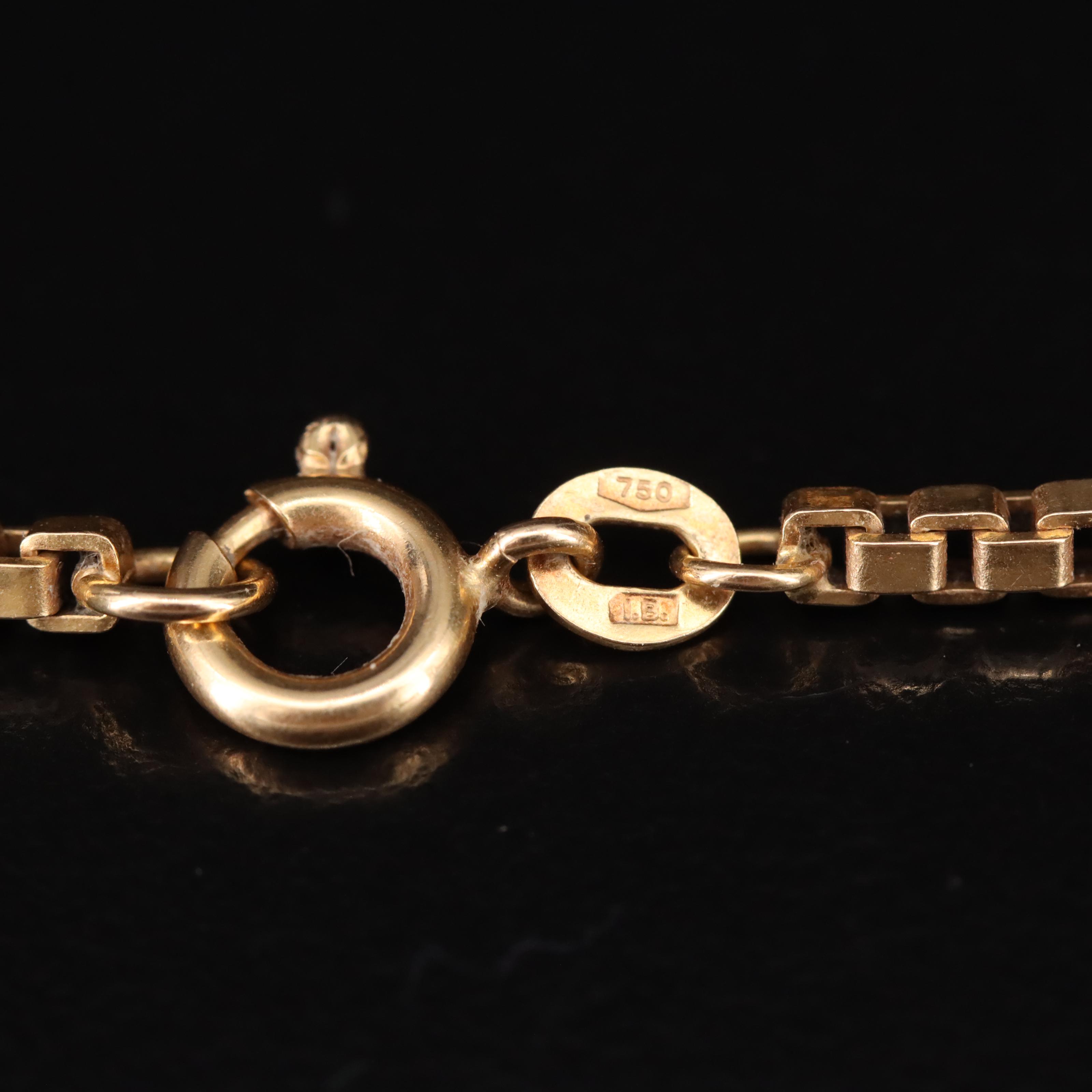 18K Box Chain Necklace