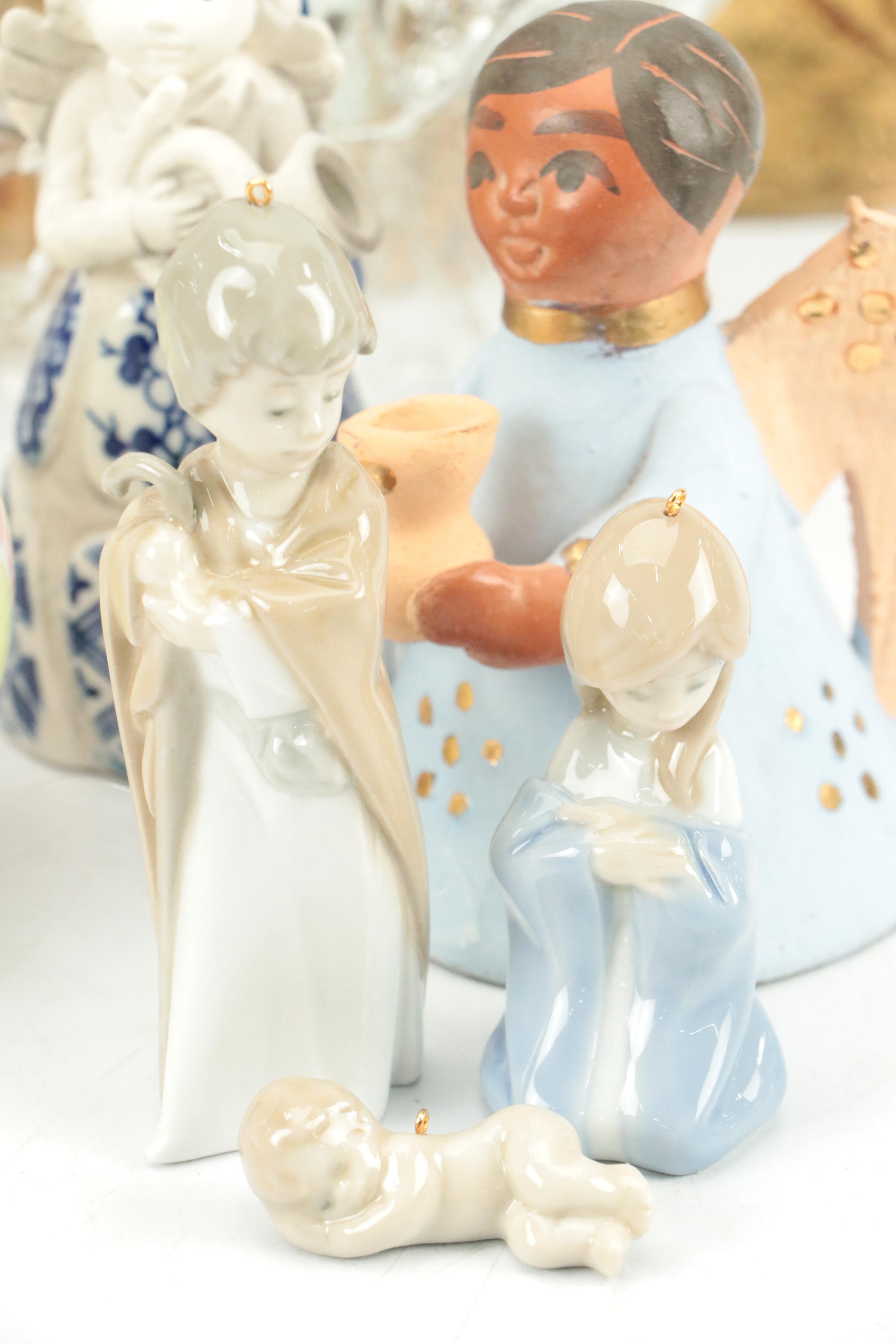 Lladró Holy Family Porcelain Figurines with Other Seasonal Décor