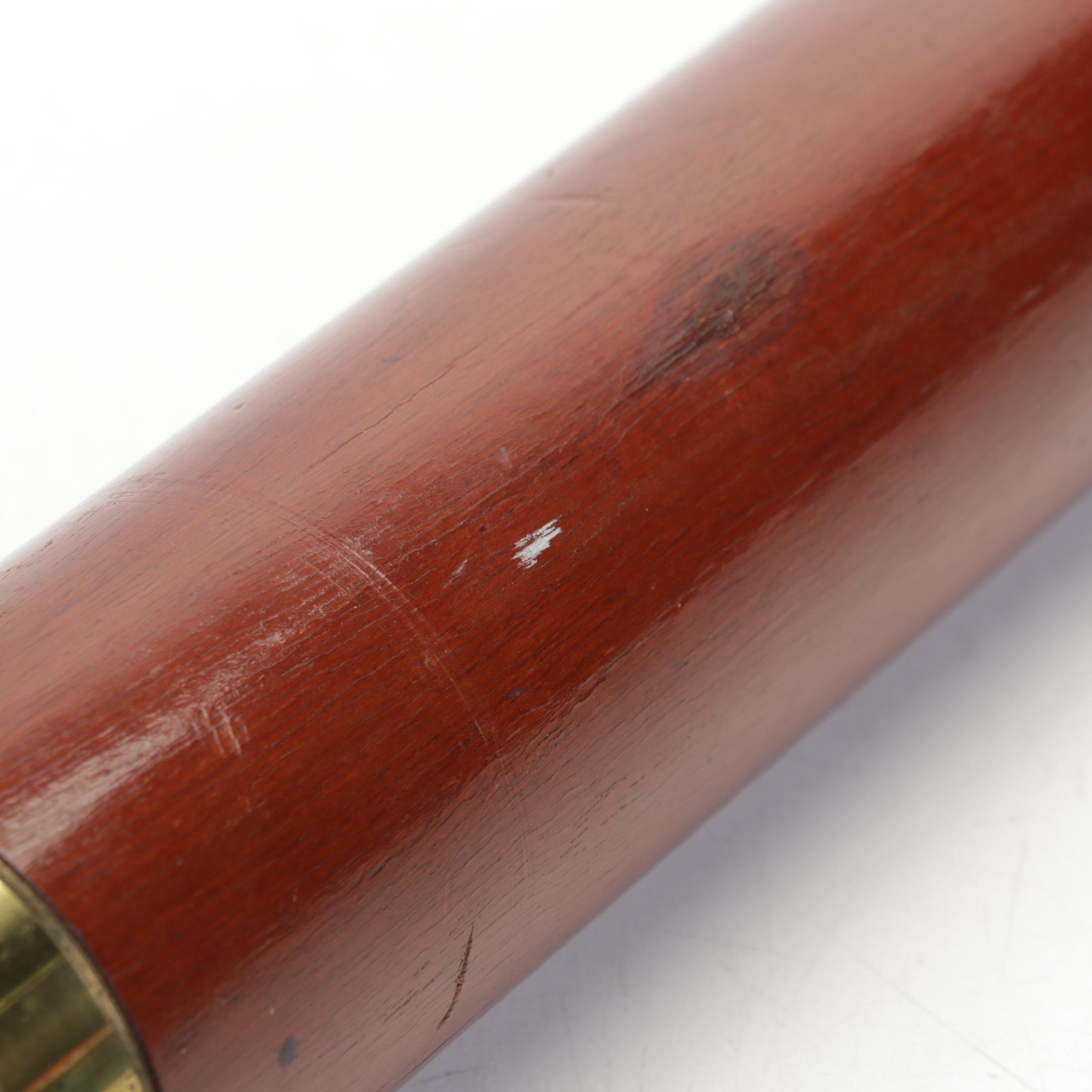 Brass and Wood Telescoping Nautical Spyglass With Four Extentions