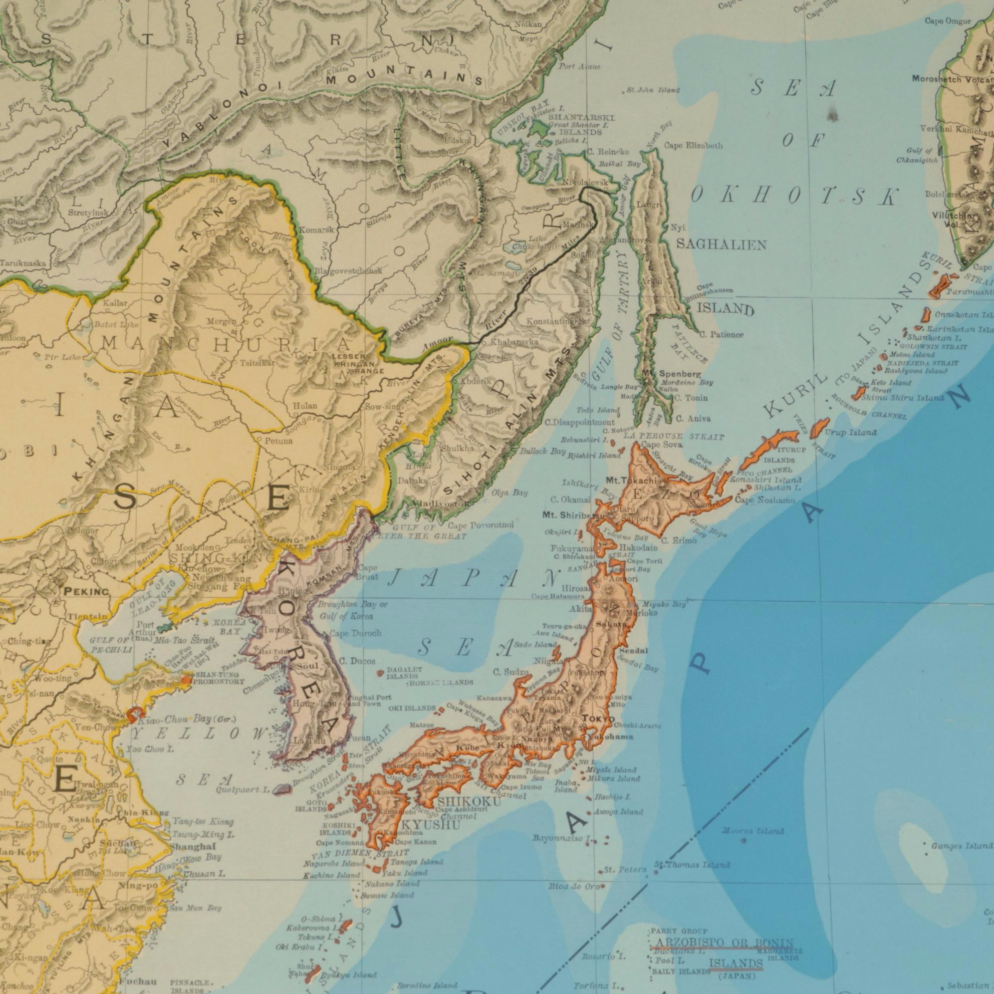 Retractable Rand McNally Wall Map of Pacific Ocean and Australia in Casing, 1904