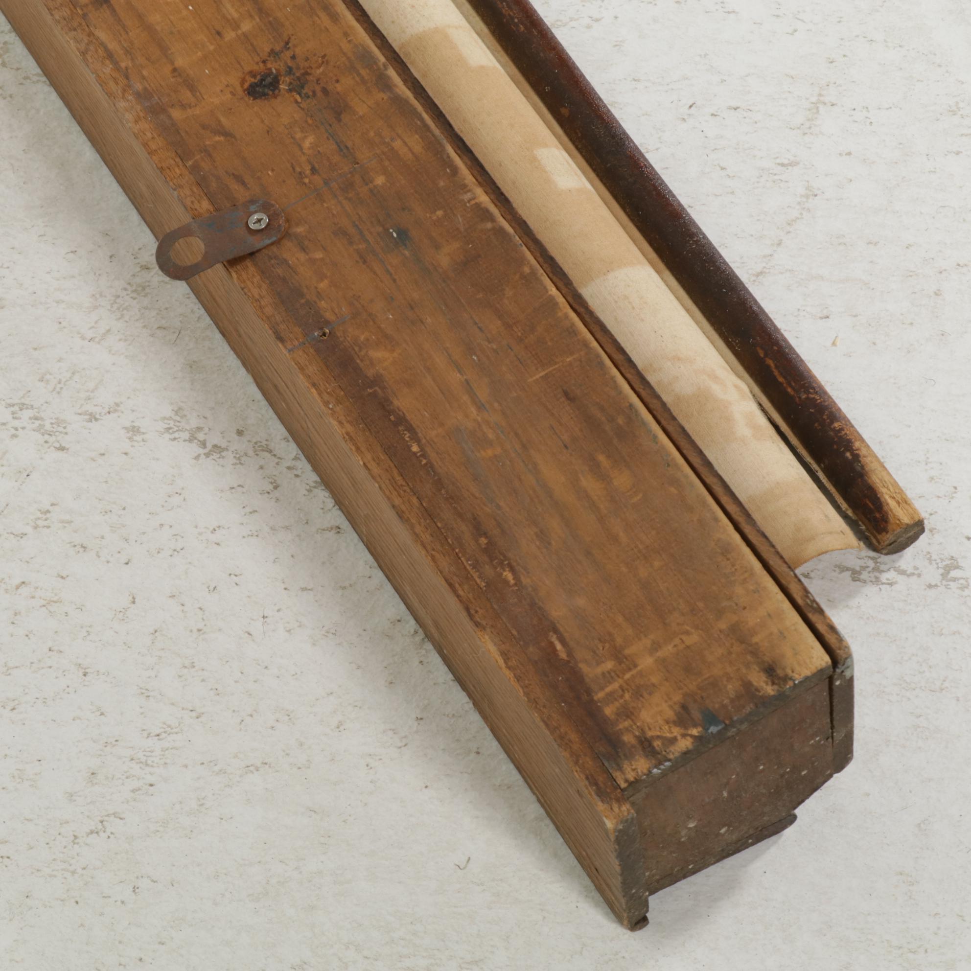 Retractable Rand McNally Wall Map of Pacific Ocean and Australia in Casing, 1904