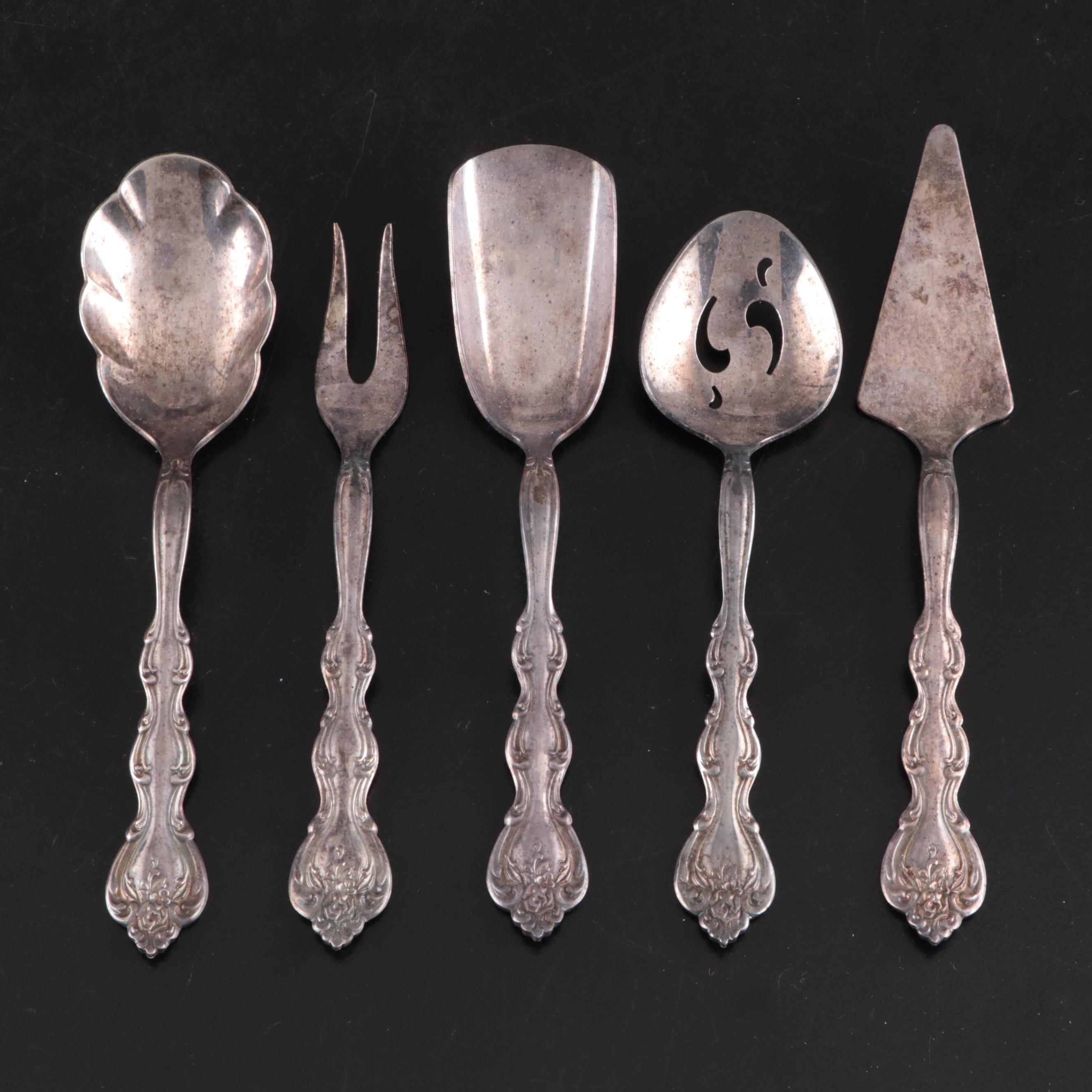 Gorham Sterling Silver Candle Snuffer with Other Sterling and Plate Tableware