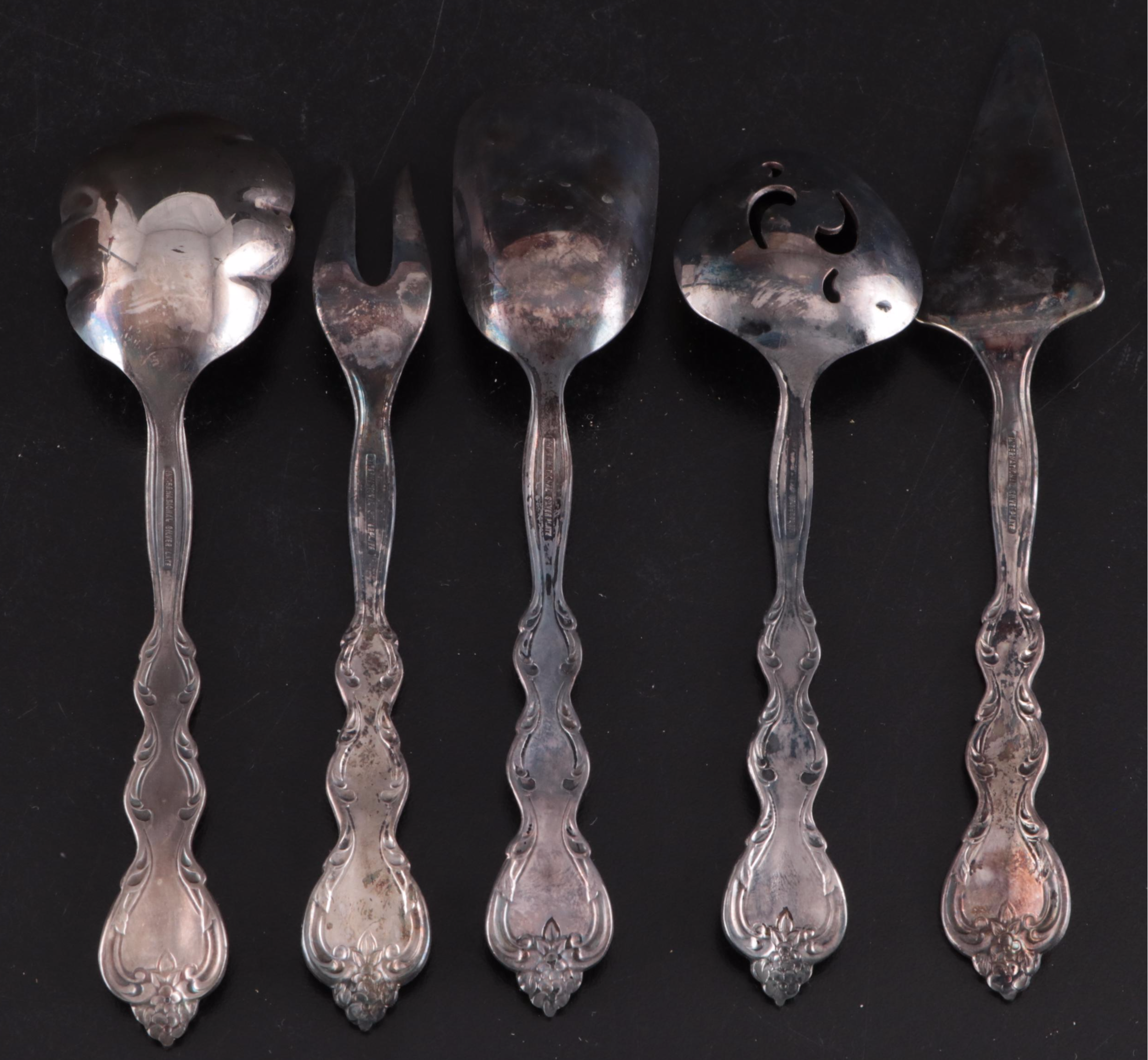 Gorham Sterling Silver Candle Snuffer with Other Sterling and Plate Tableware