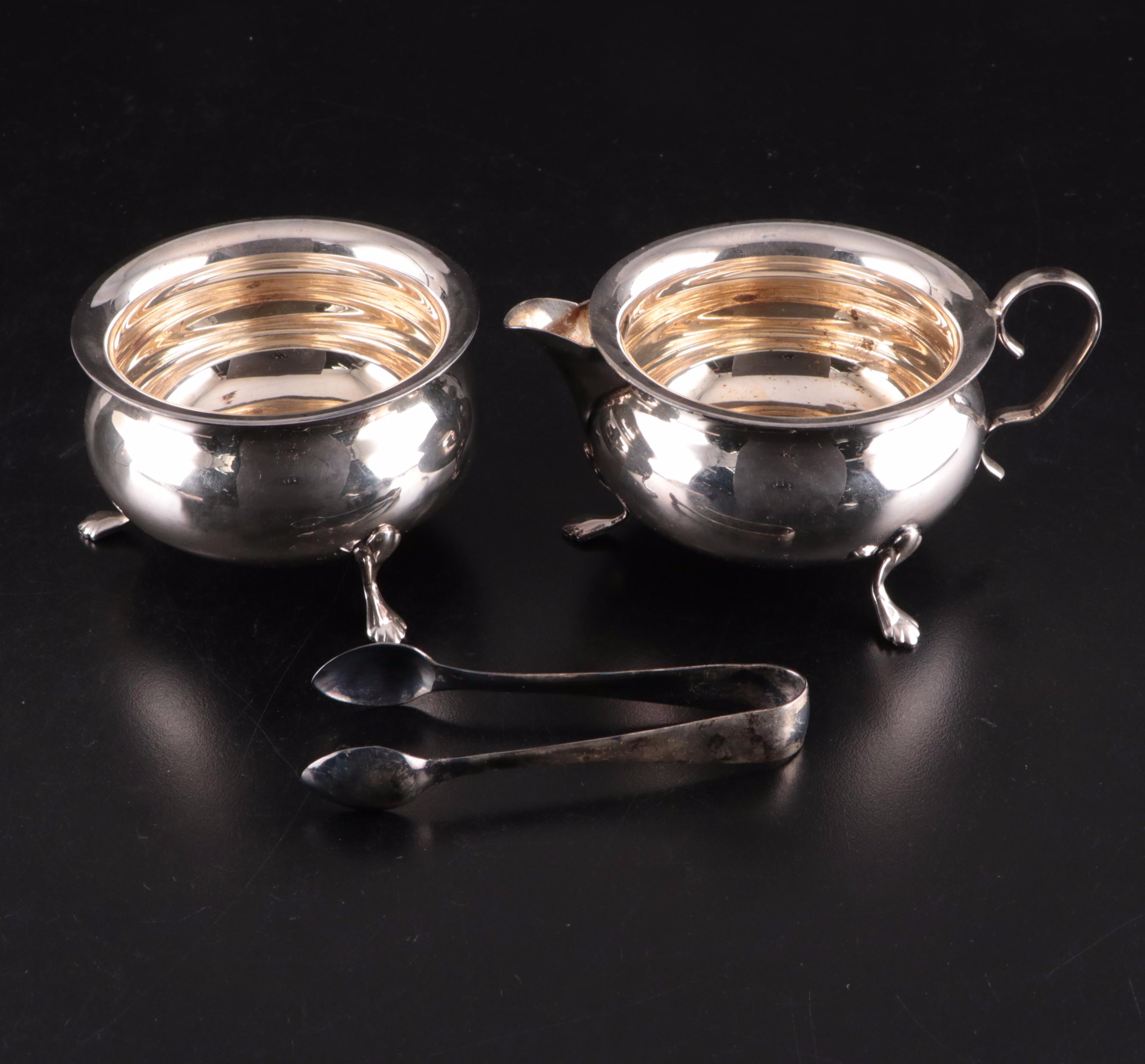 Gorham Sterling Silver Candle Snuffer with Other Sterling and Plate Tableware