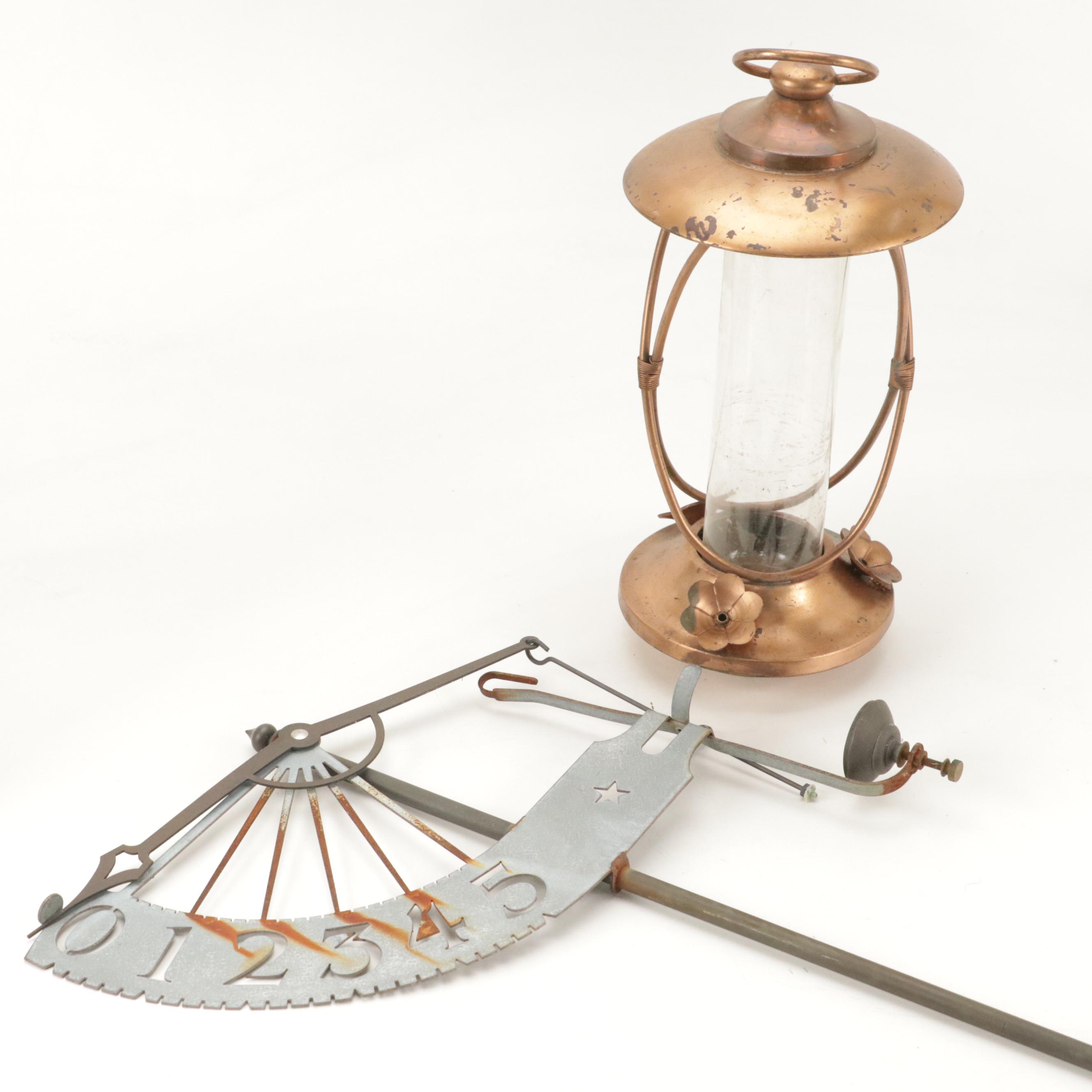 Smith & Hawken Metal and Glass Humingbird Feeder with Metal Garden Stake