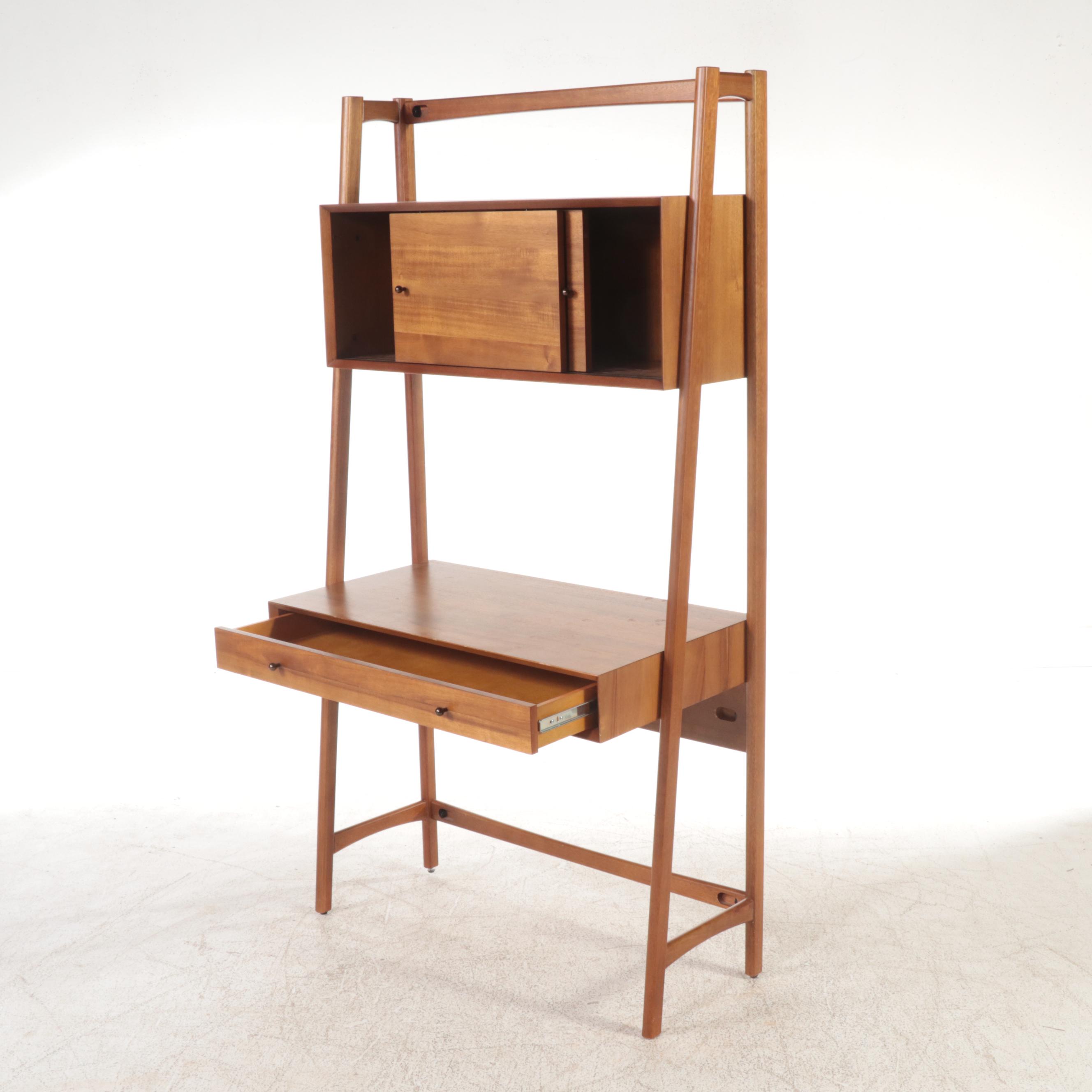 West Elm "Mid Century" Eucalyptus and Acacia Wood Wall Desk