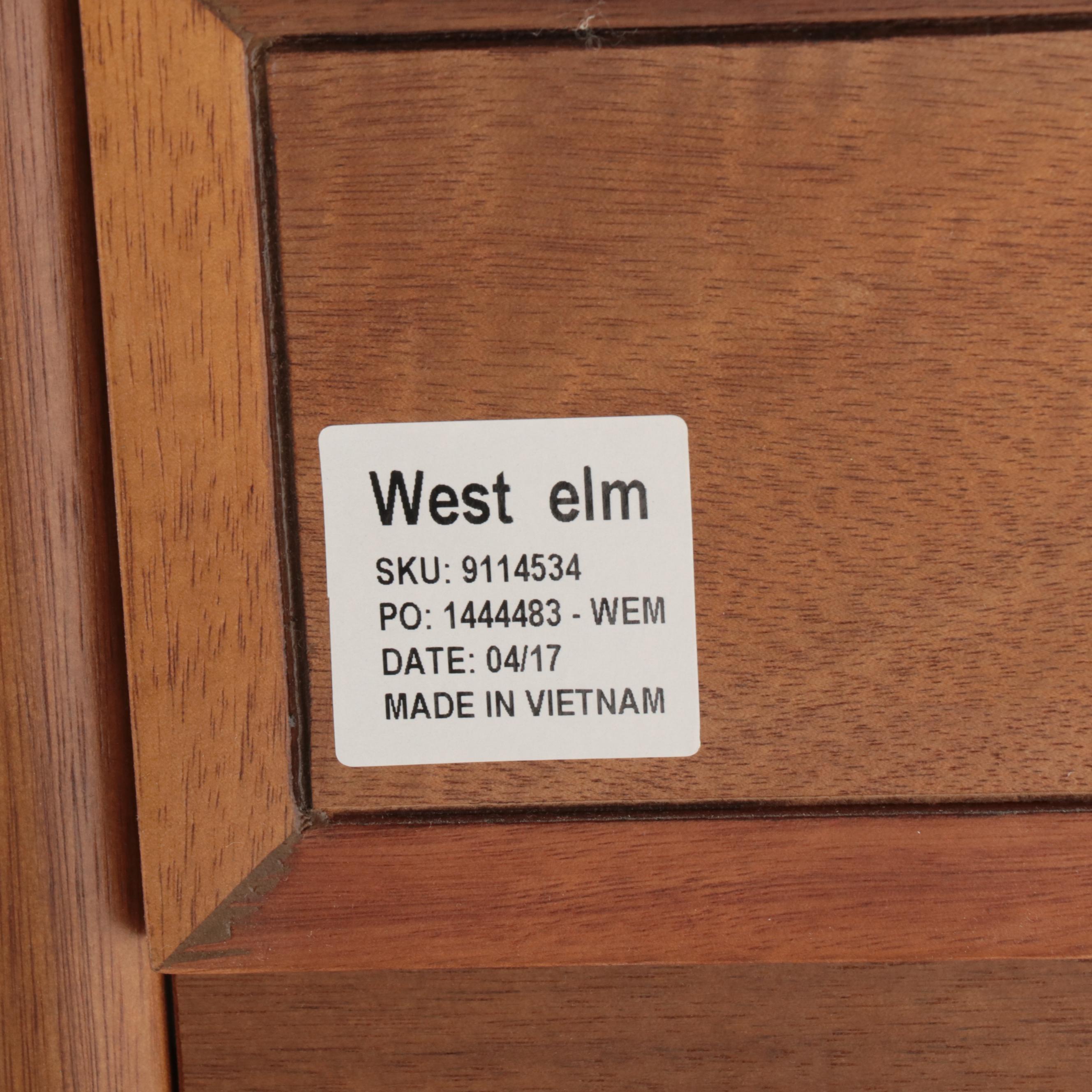 West Elm "Mid Century" Eucalyptus and Acacia Wood Wall Desk