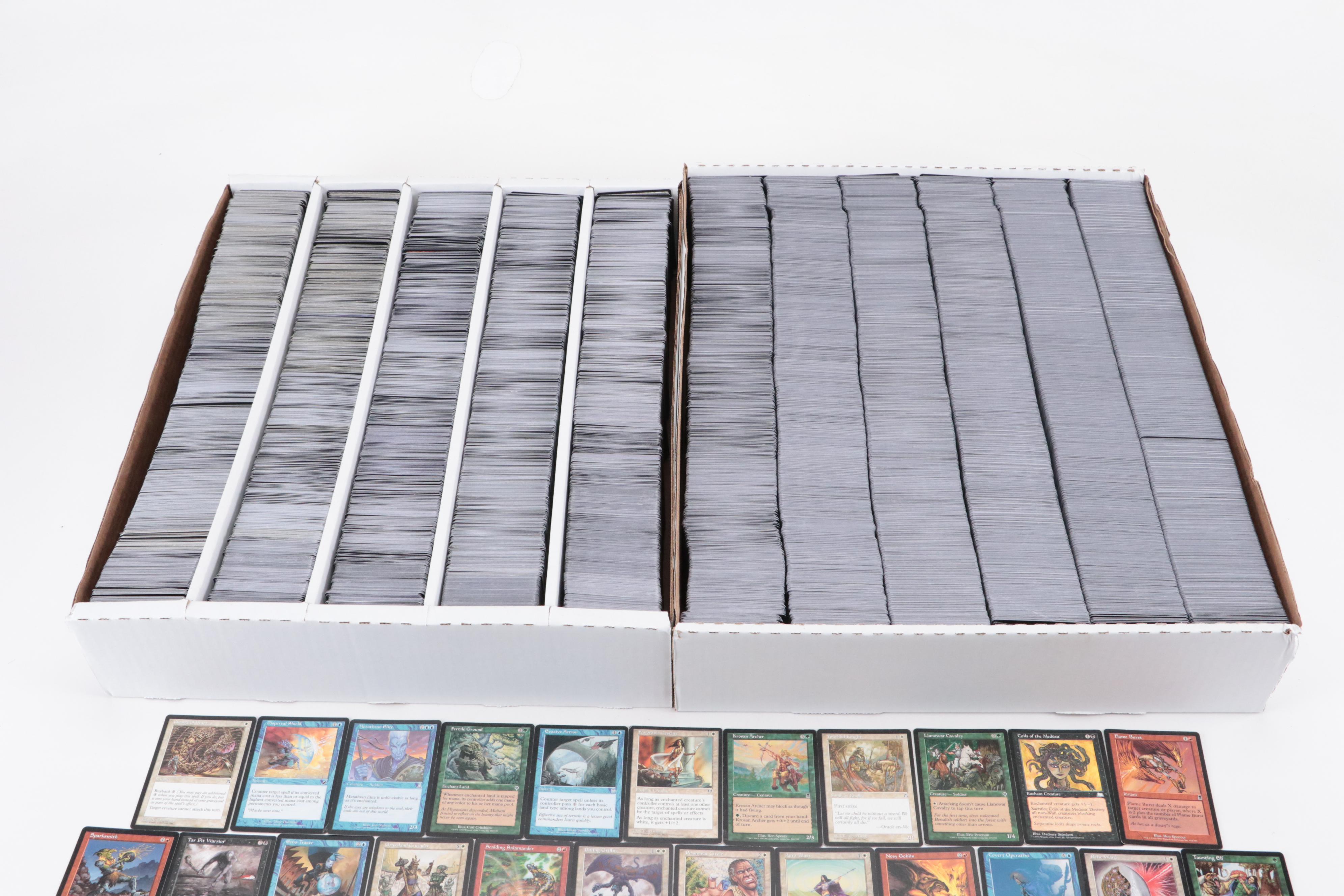 Magic: The Gathering Trading Cards with Storage Boxes, 1990s–2020s