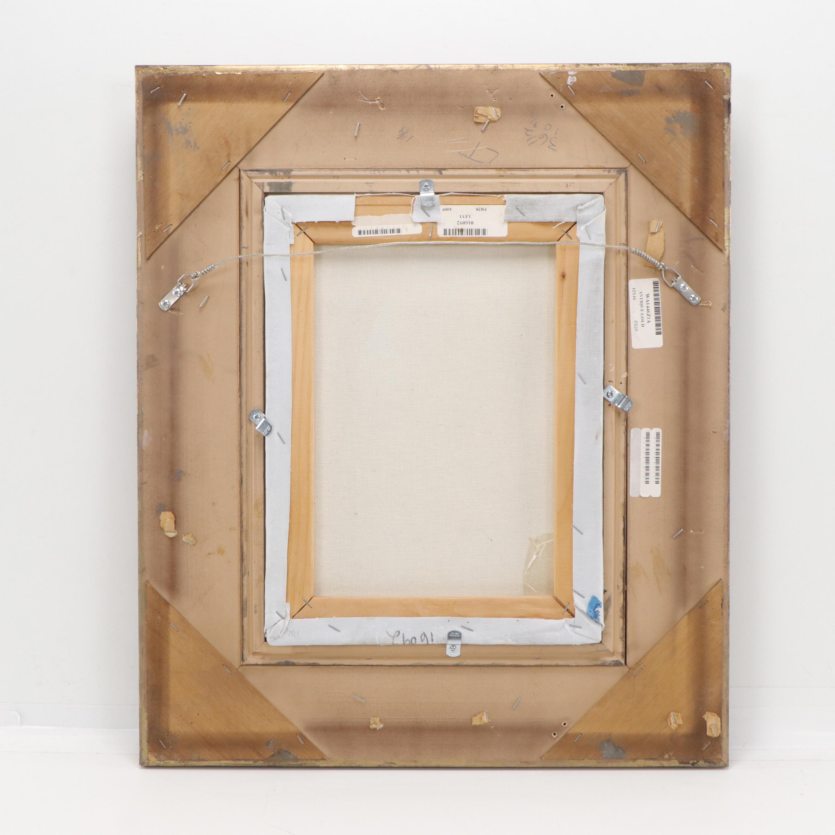 Levi Oil Painting of Monkey Eating an Apple