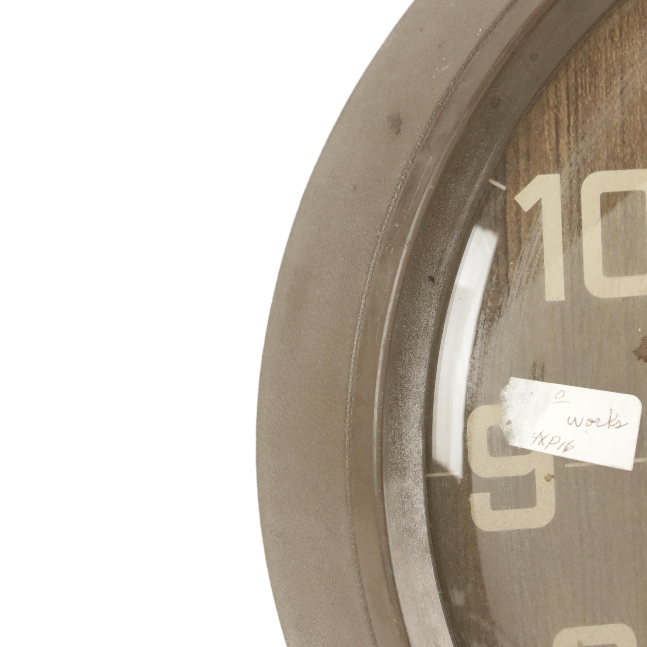 General Electric Electric Wall Clock, Mid to Late 20th Century