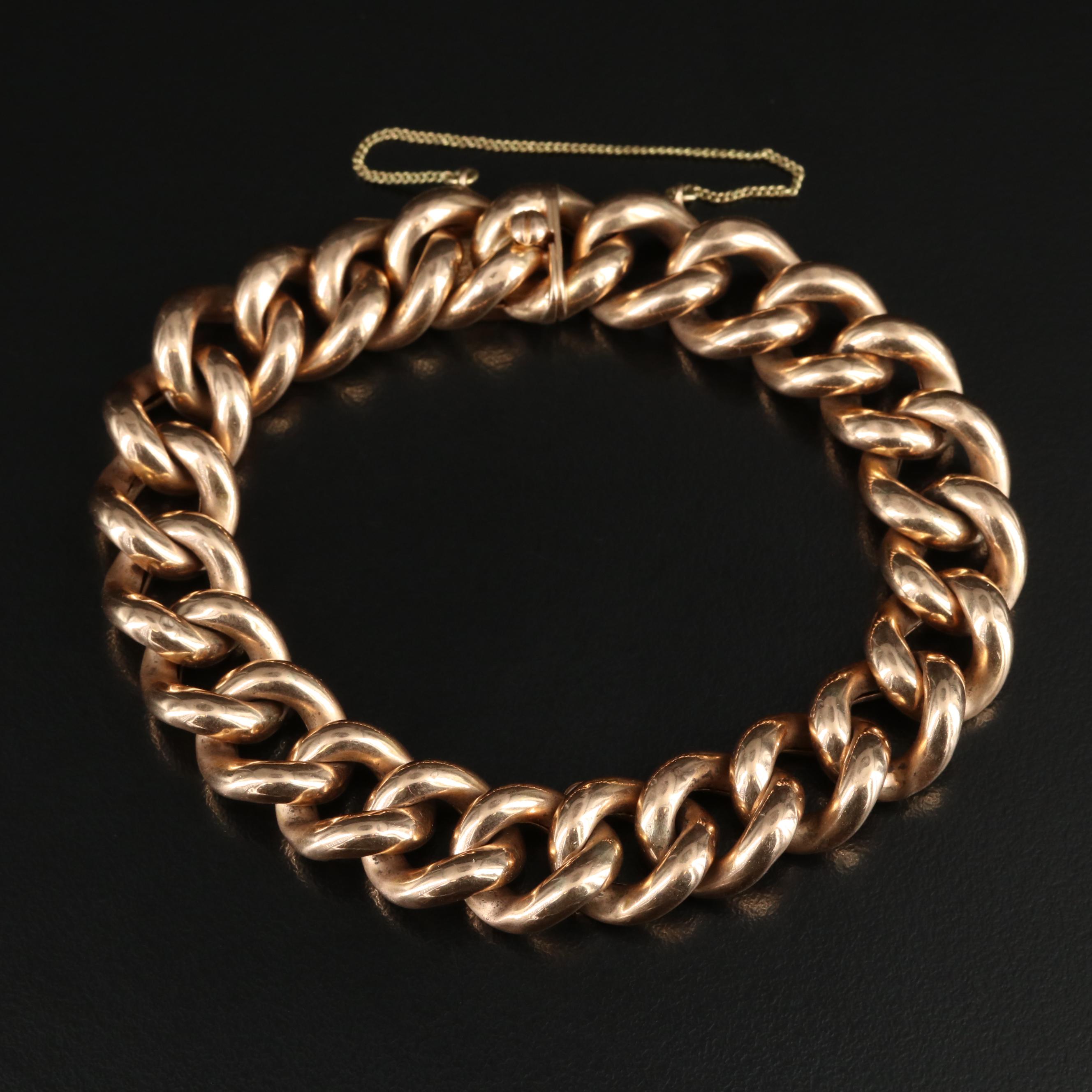 14K Curb Chain Bracelet
