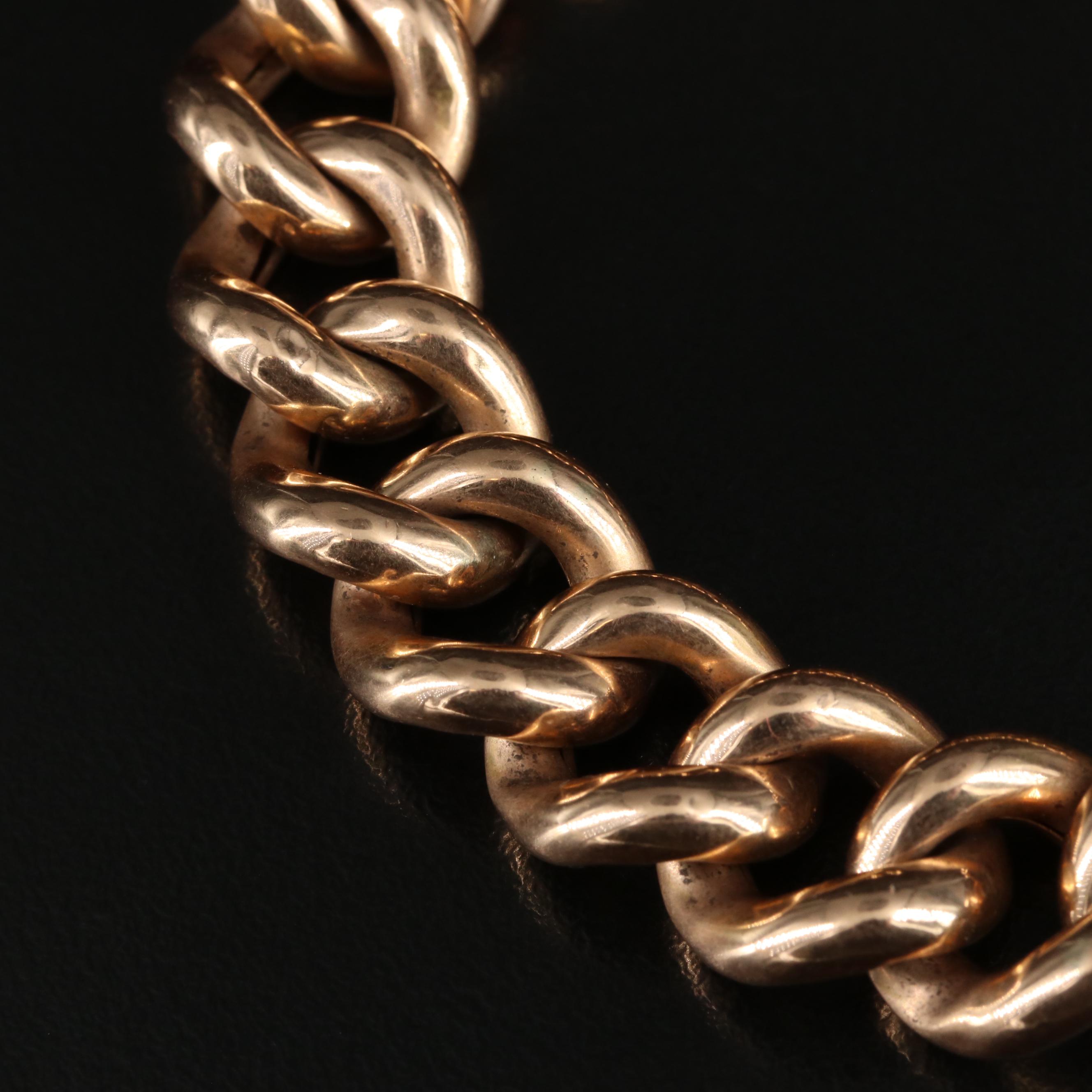 14K Curb Chain Bracelet