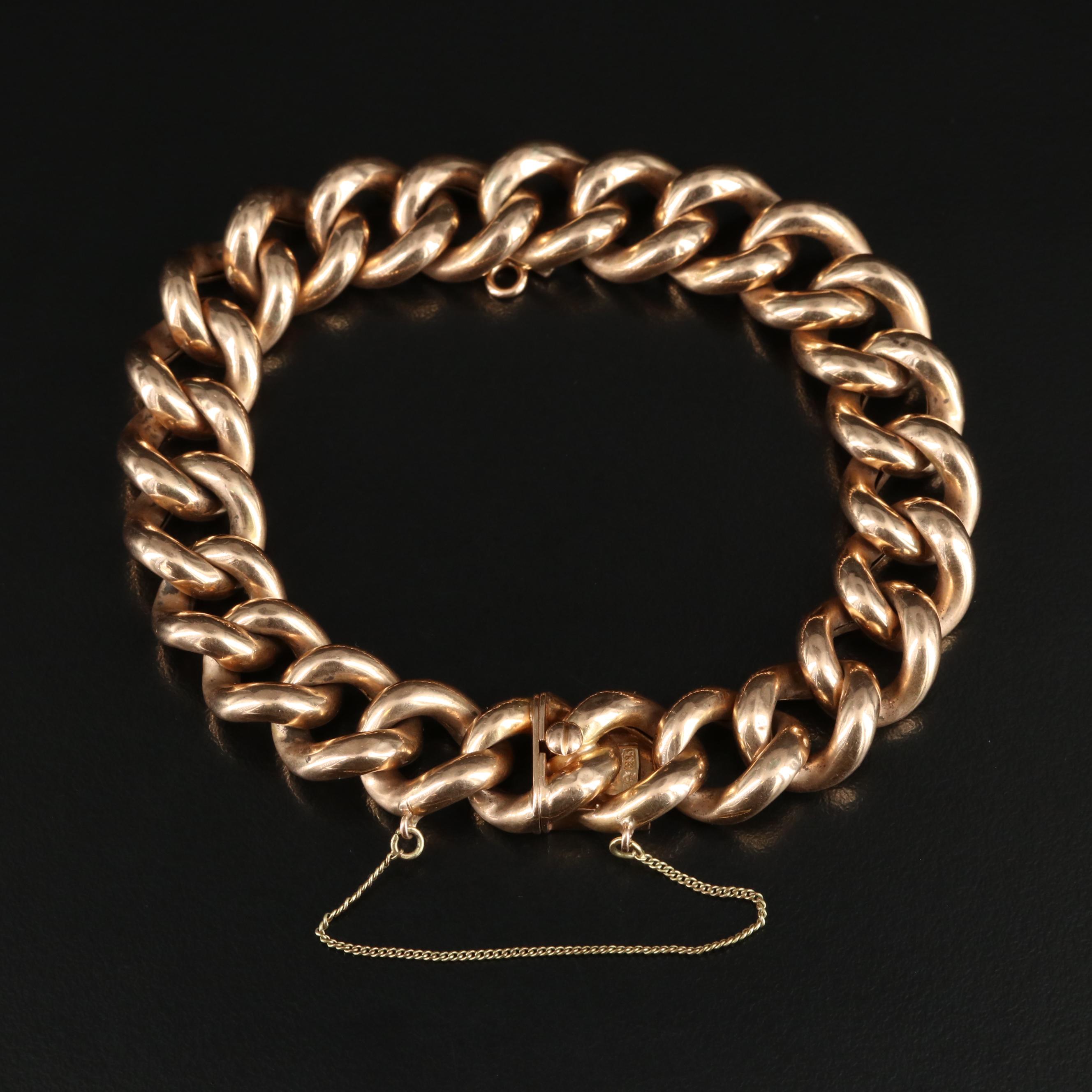 14K Curb Chain Bracelet