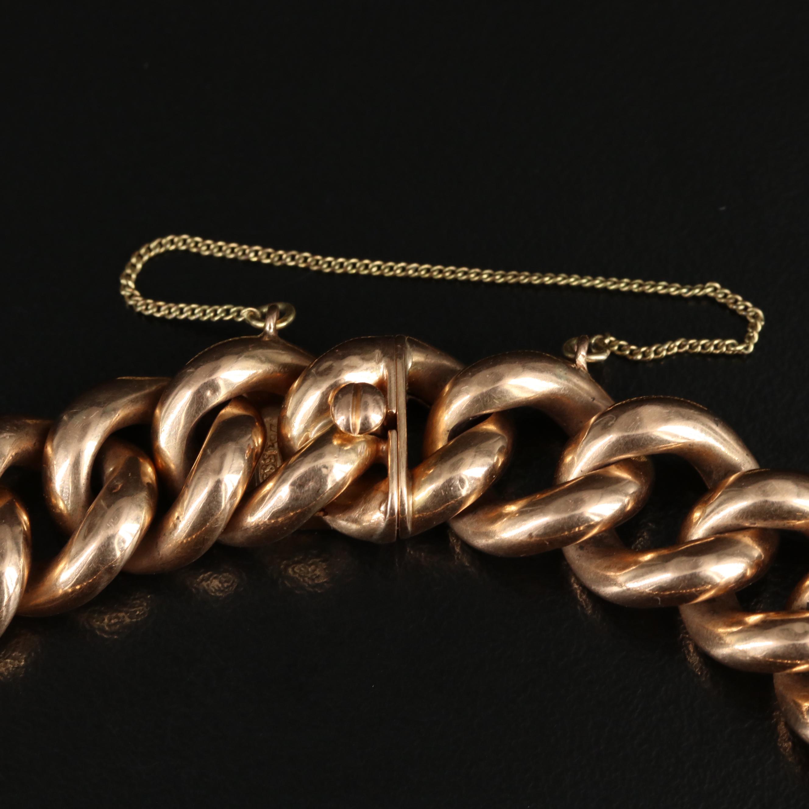 14K Curb Chain Bracelet