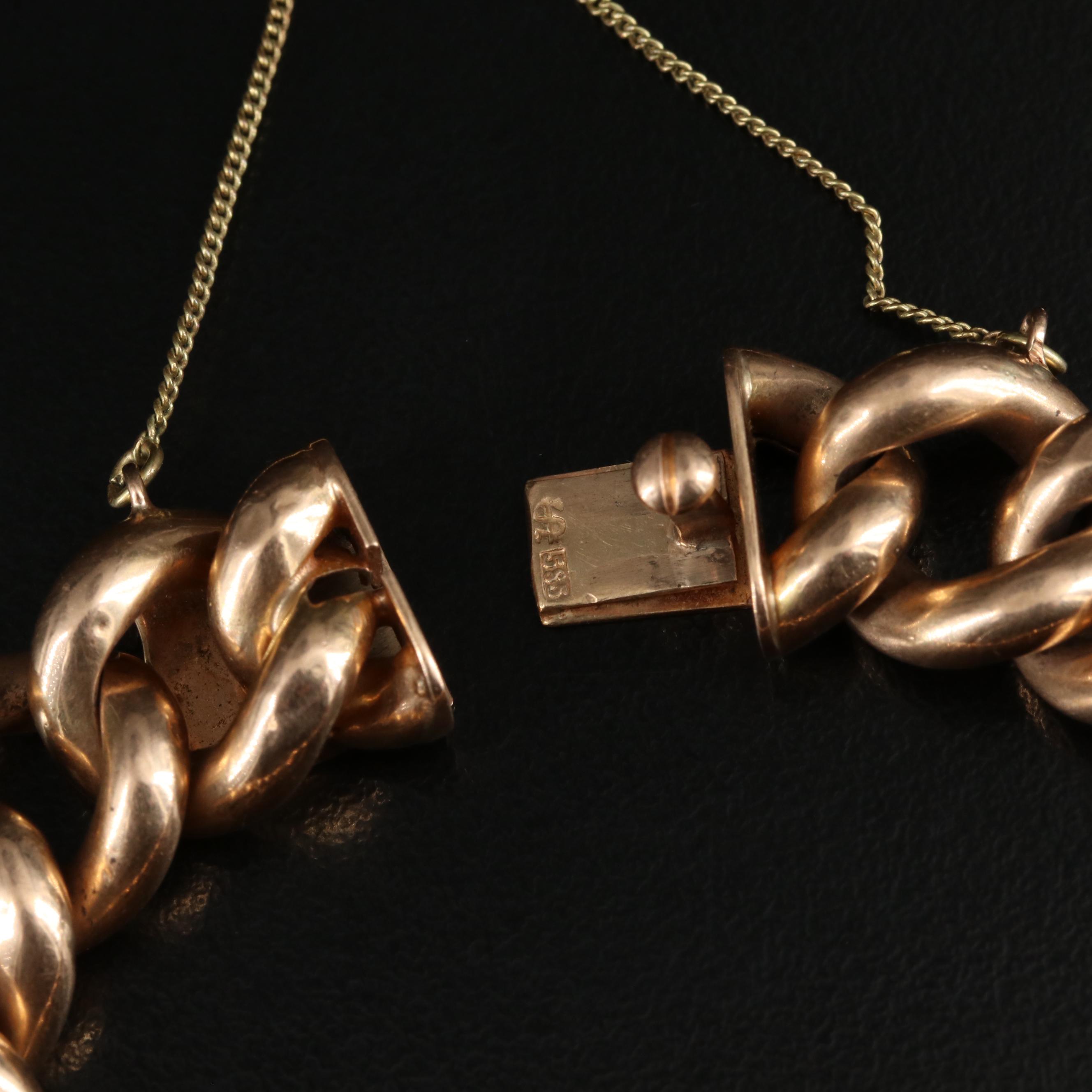 14K Curb Chain Bracelet