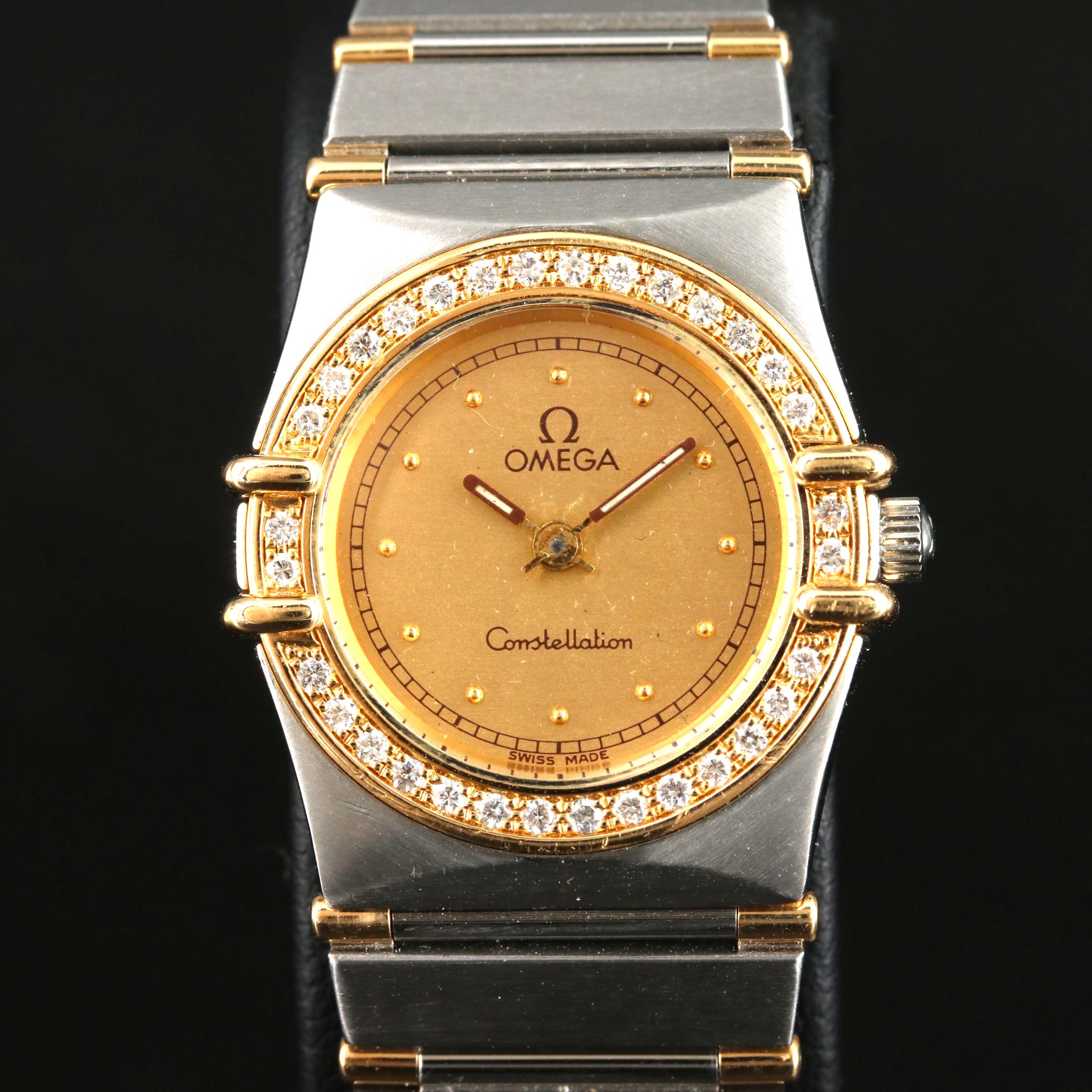 18K and Diamond Omega Constellation Watch