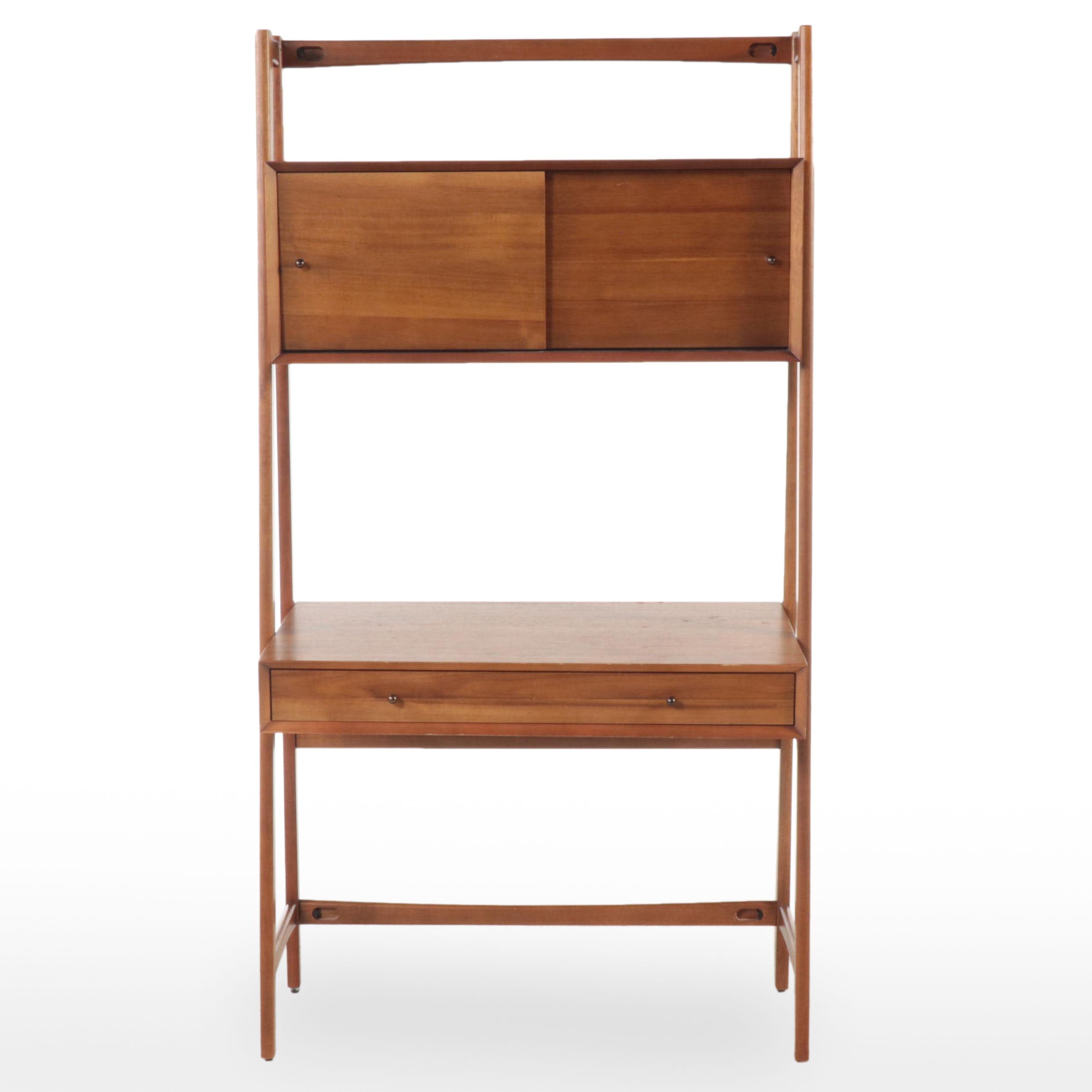 West Elm "Mid Century" Eucalyptus and Acacia Wood Wall Desk