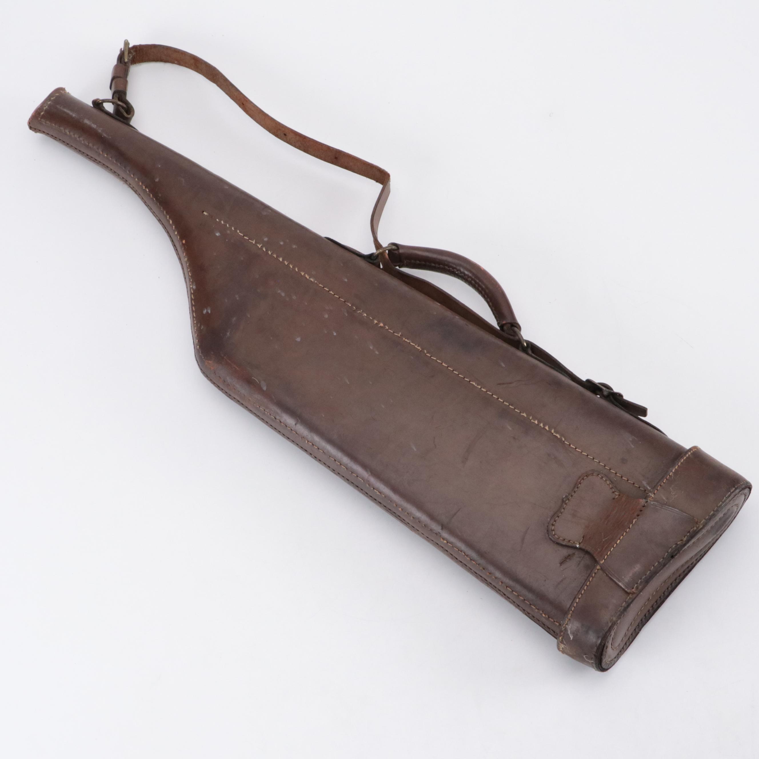 Leg of Mutton Style Leather Gun Case