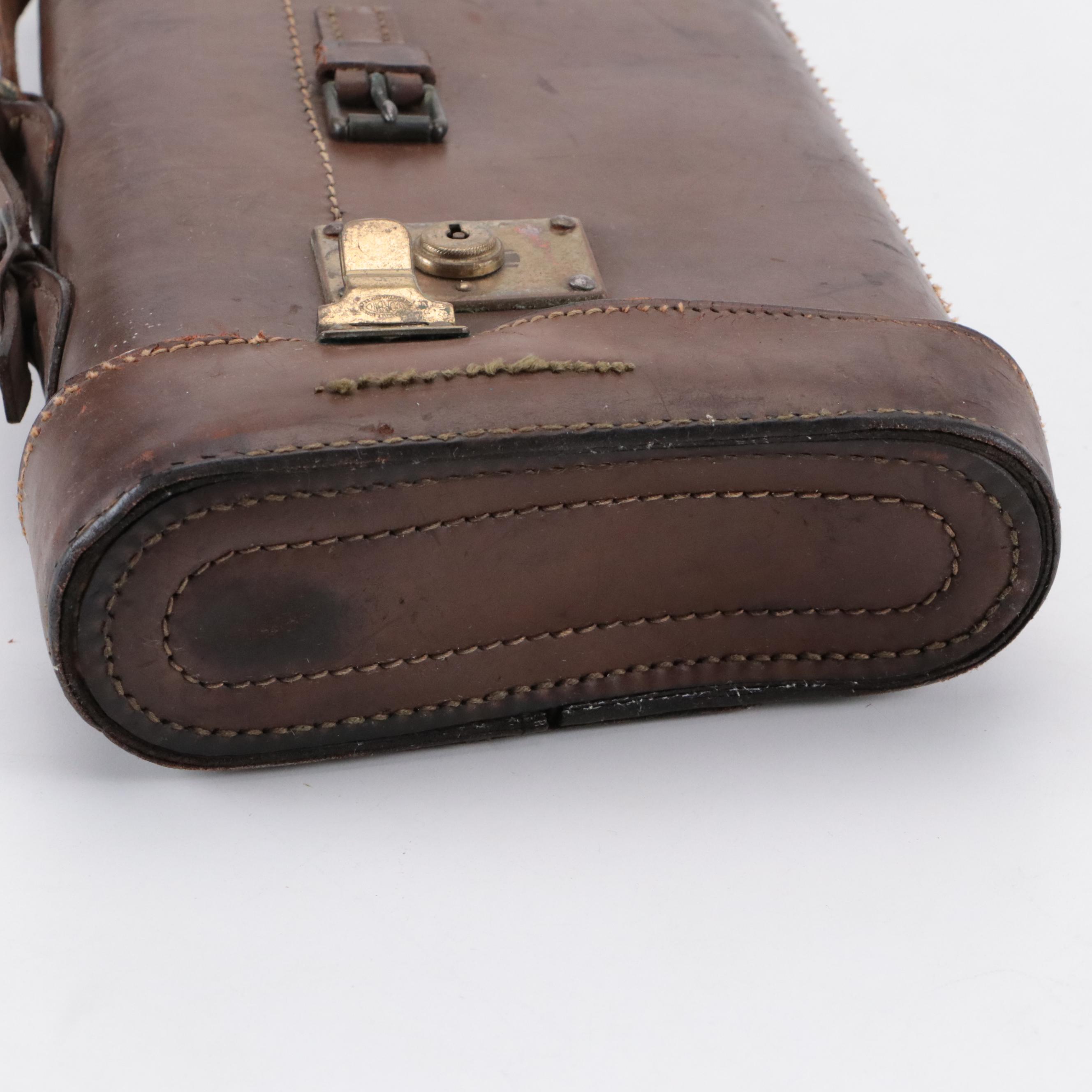 Leg of Mutton Style Leather Gun Case