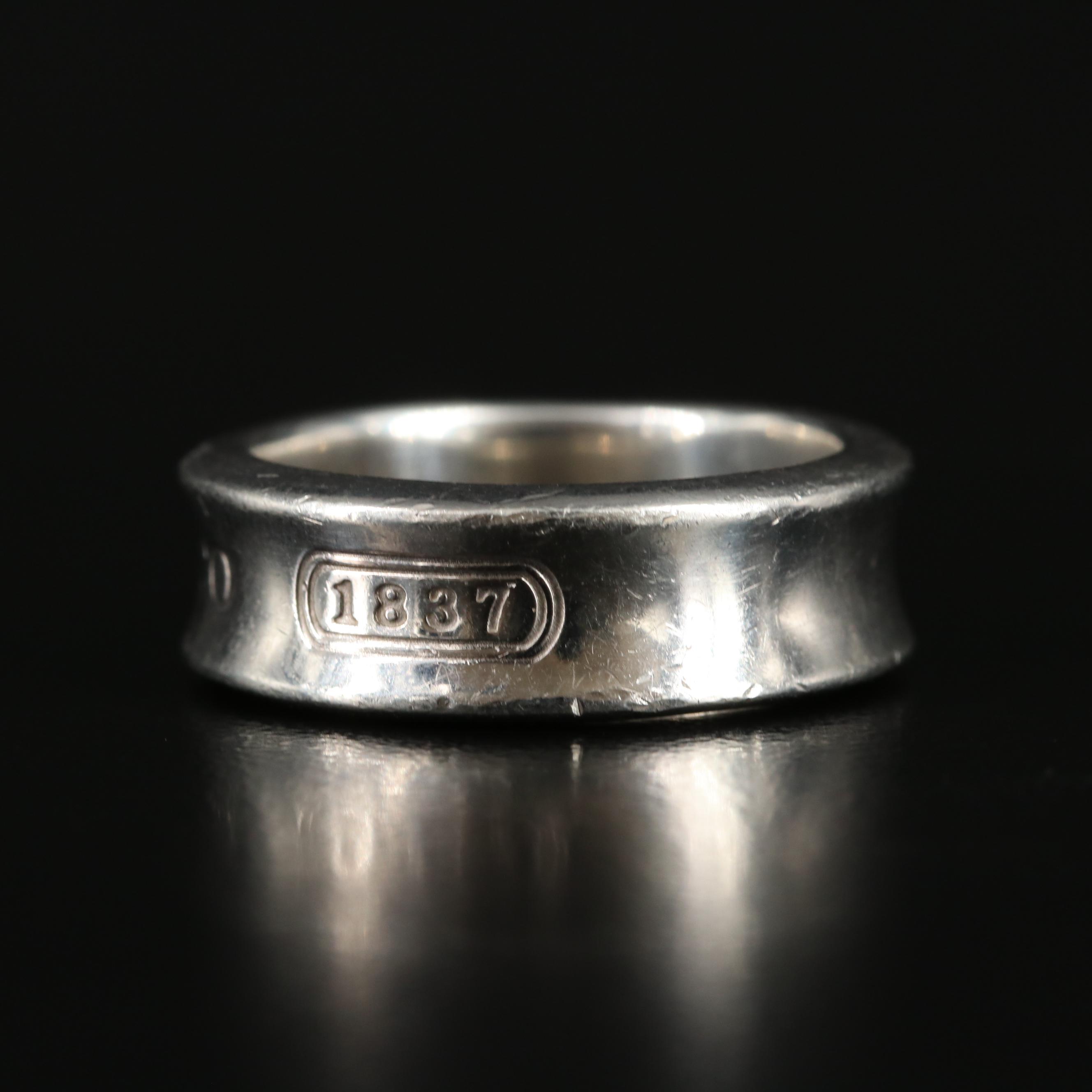 Tiffany & Co. "1837" Sterling Cuff Bracelet and Ring