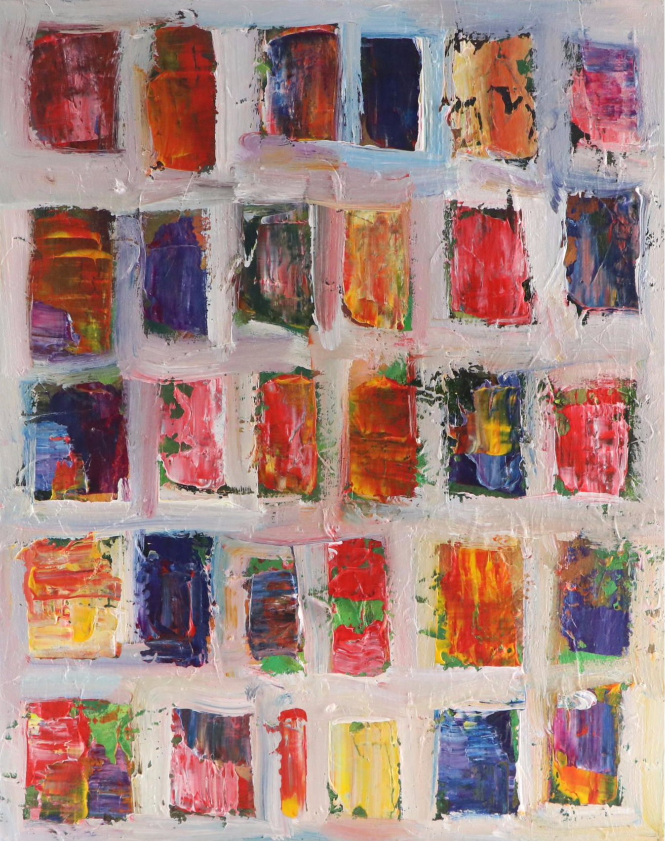 Leif Janek Abstract Acrylic Painting, 21st Century