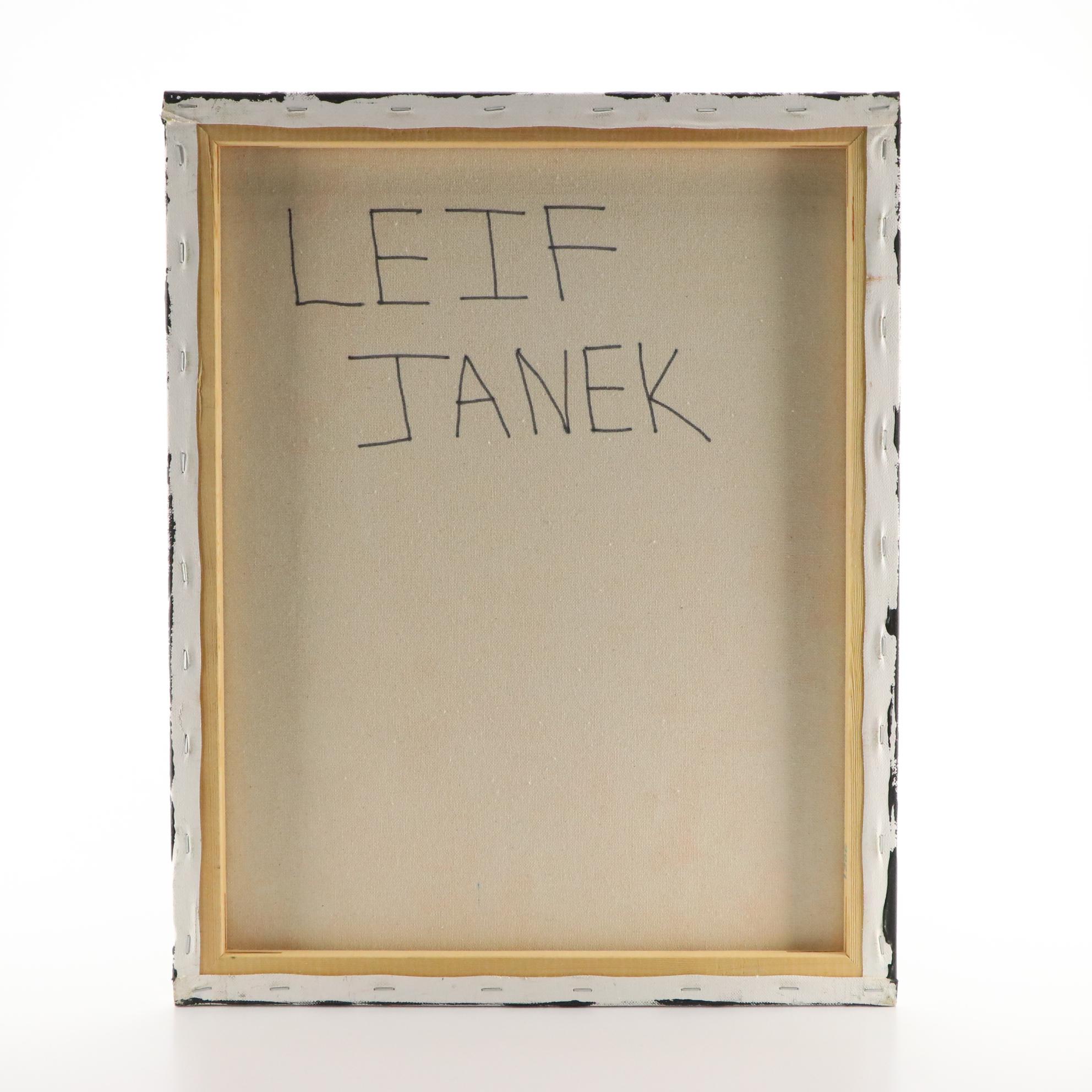 Leif Janek Abstract Acrylic Painting, 21st Century