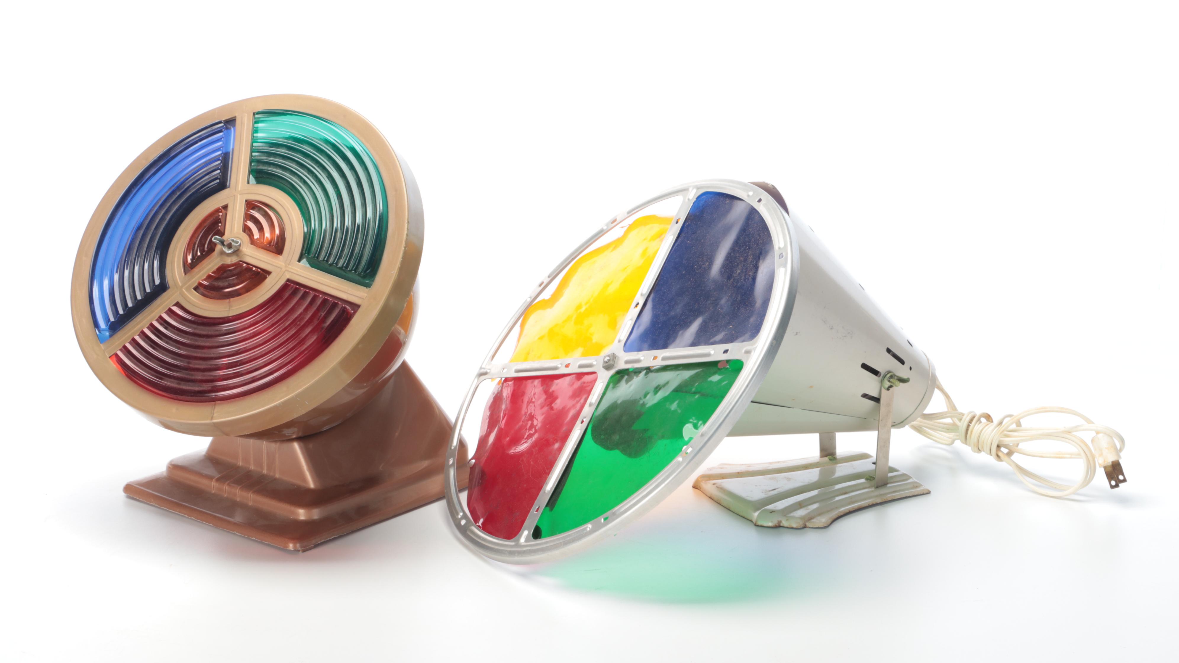 6' Aluminum Christmas Tree with Colormagic and Other Color Wheel, Mid-20th C.