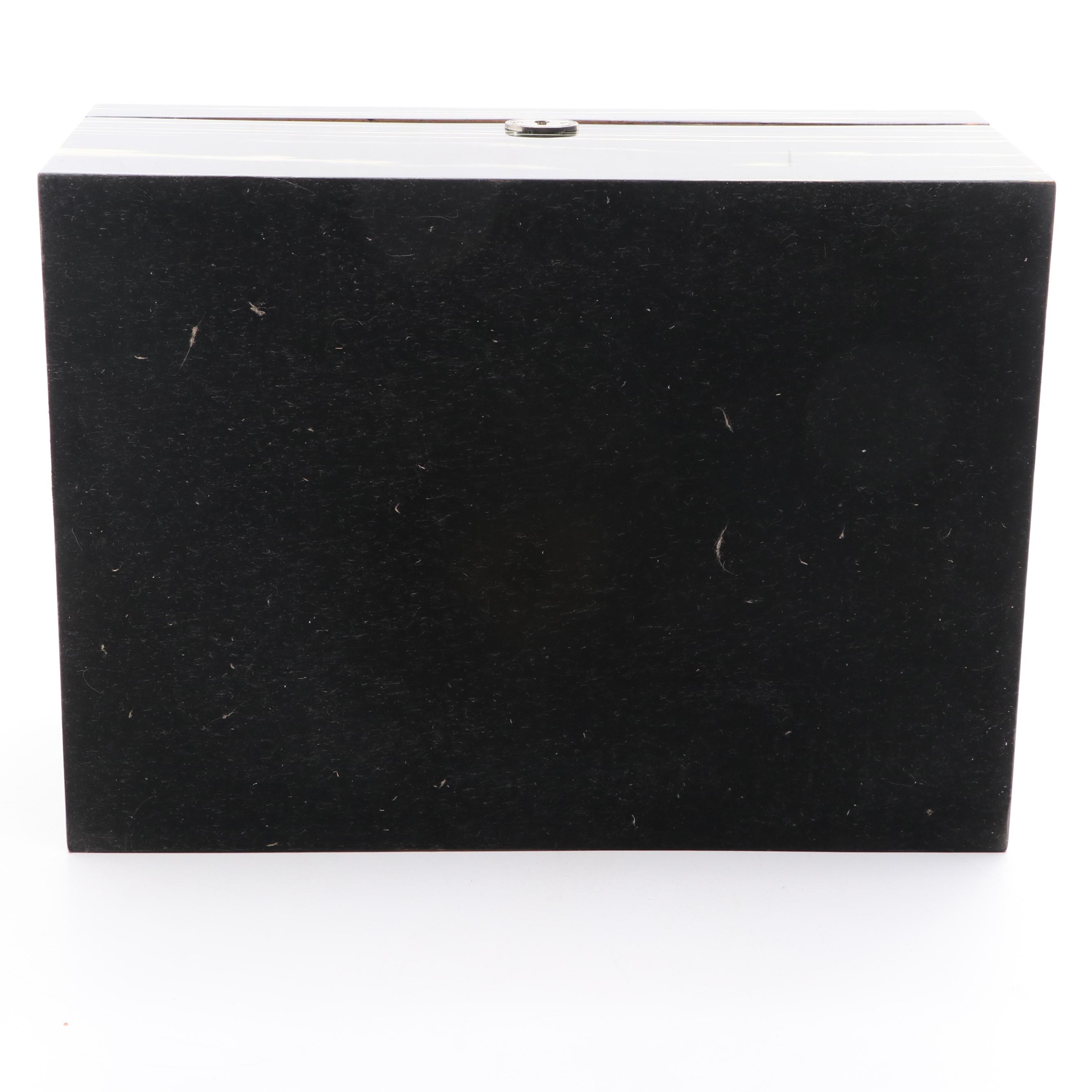 Bey-Berk Lacquered "Ebony" Humidor
