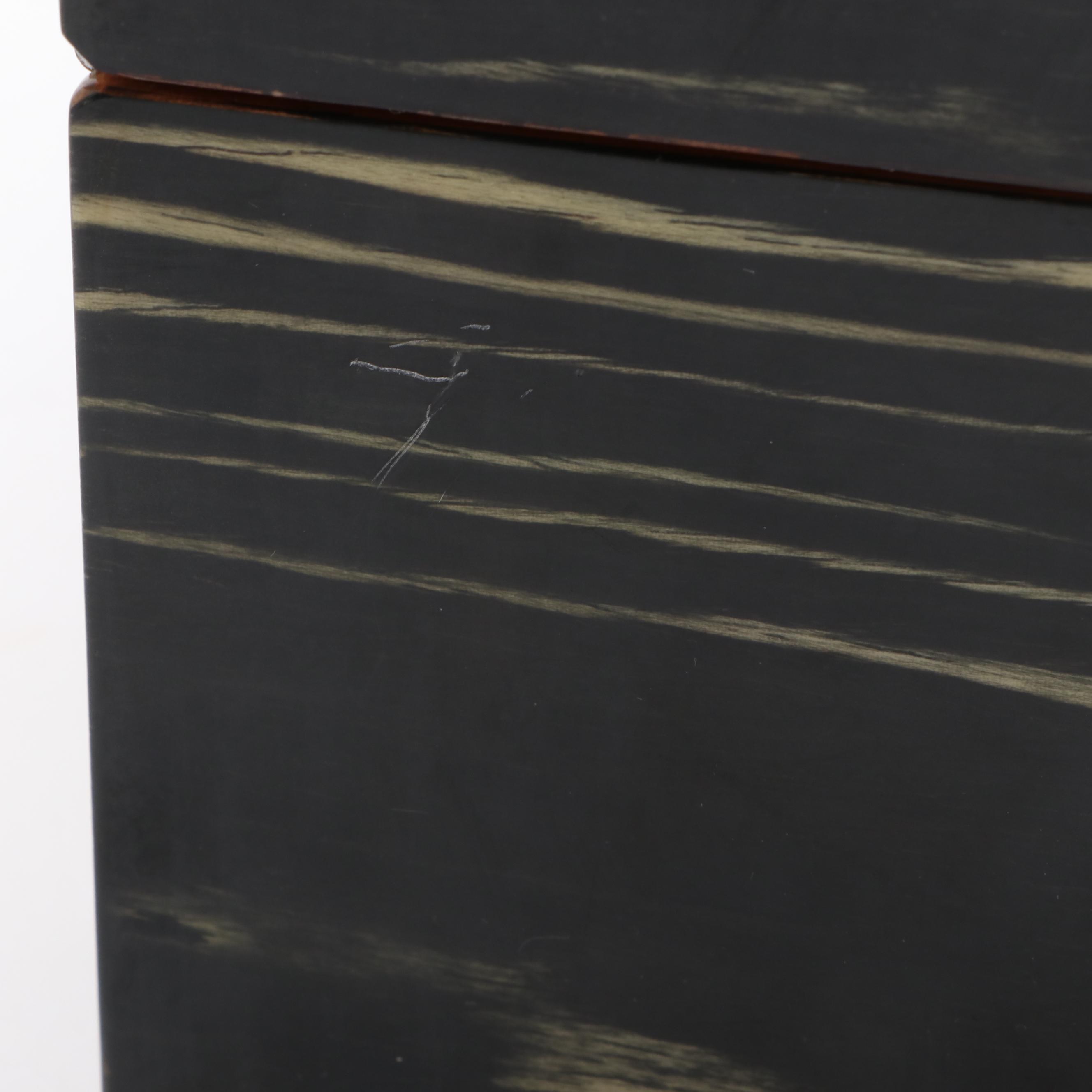 Bey-Berk Lacquered "Ebony" Humidor