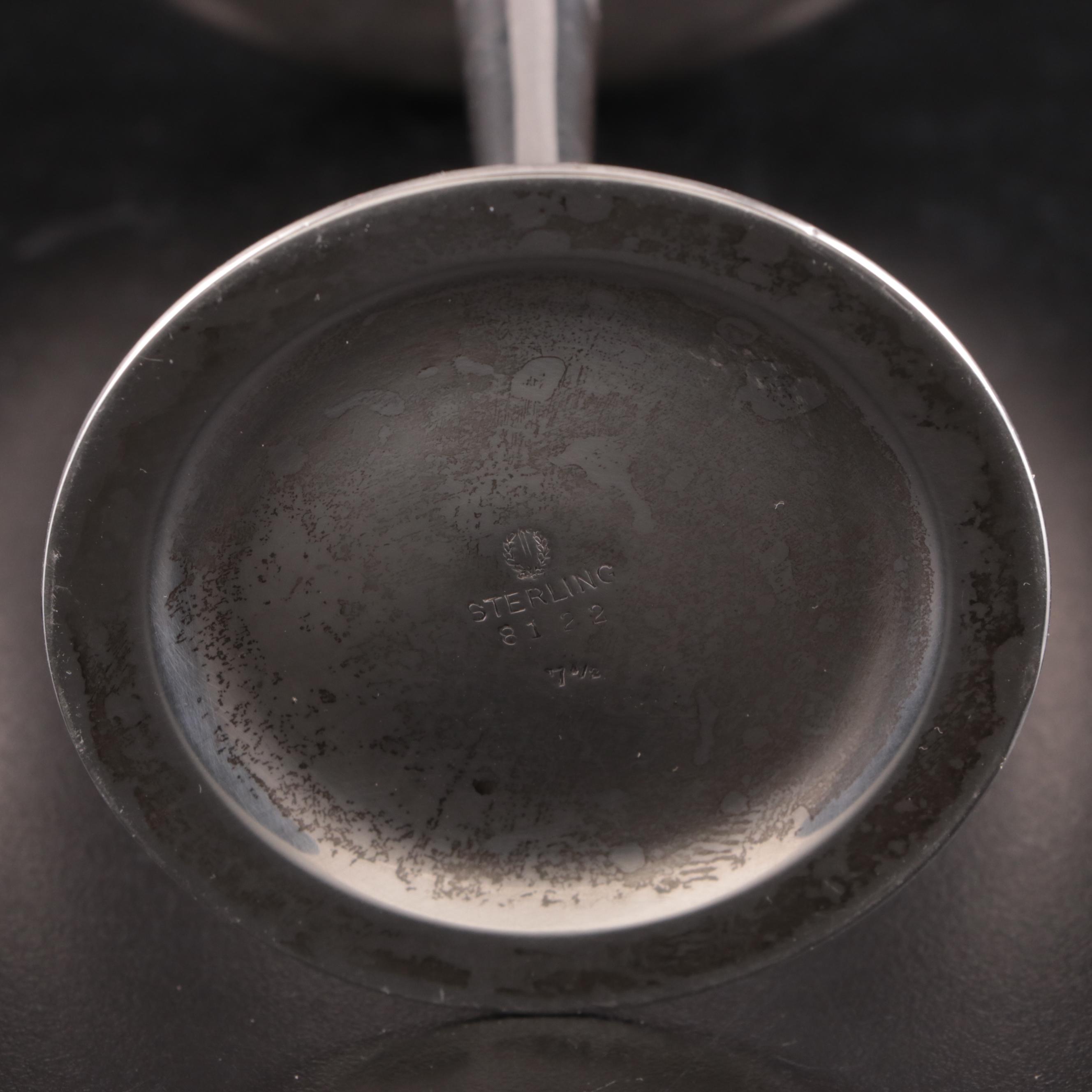 La Pierre and Fisher Sterling Silver Candlesticks with Sterling Compote