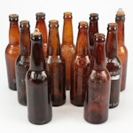 Hudepohl, Gambrinus, Jung, Bruckmann and Other Amber Glass Bottles
