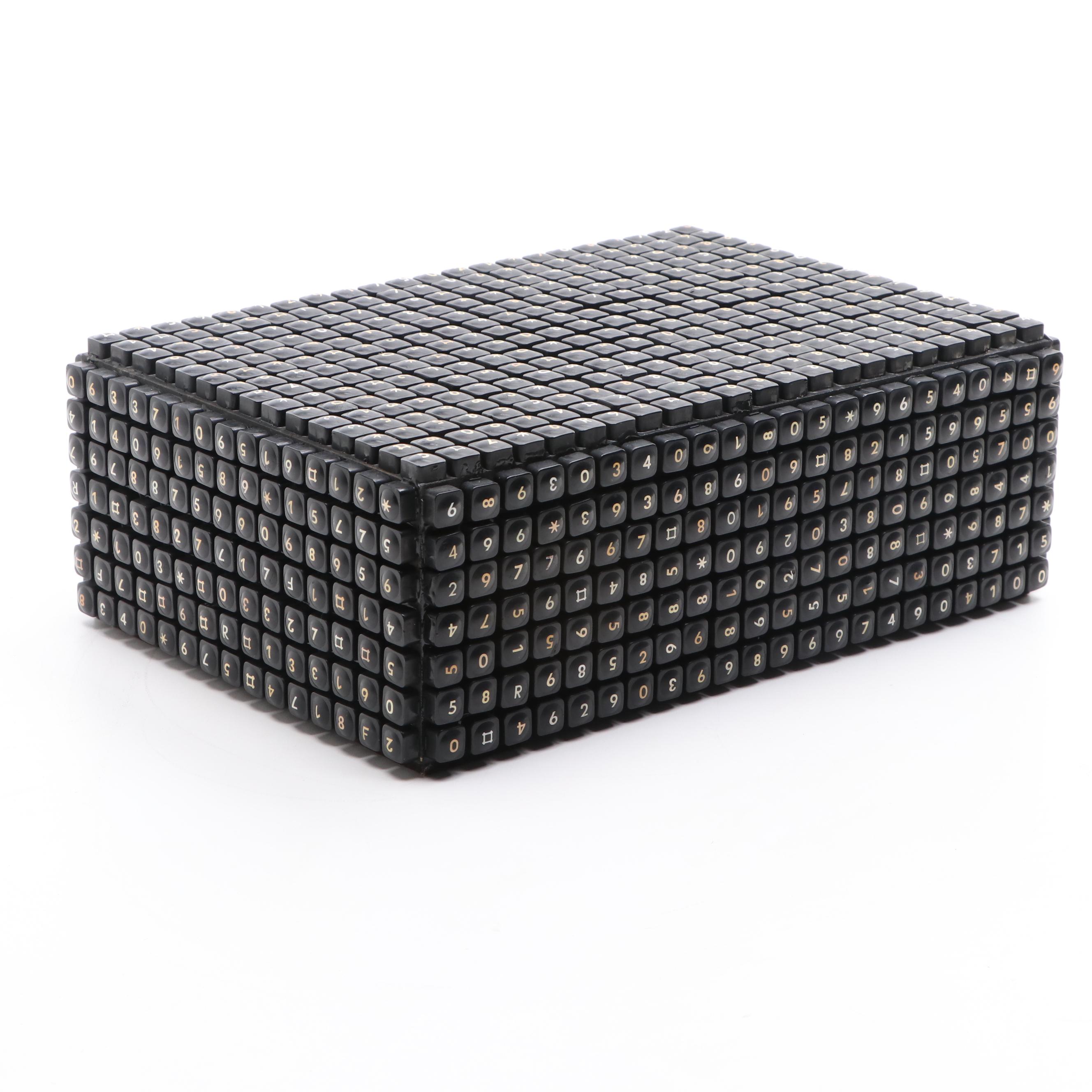 Box Covered in Telephone Keys