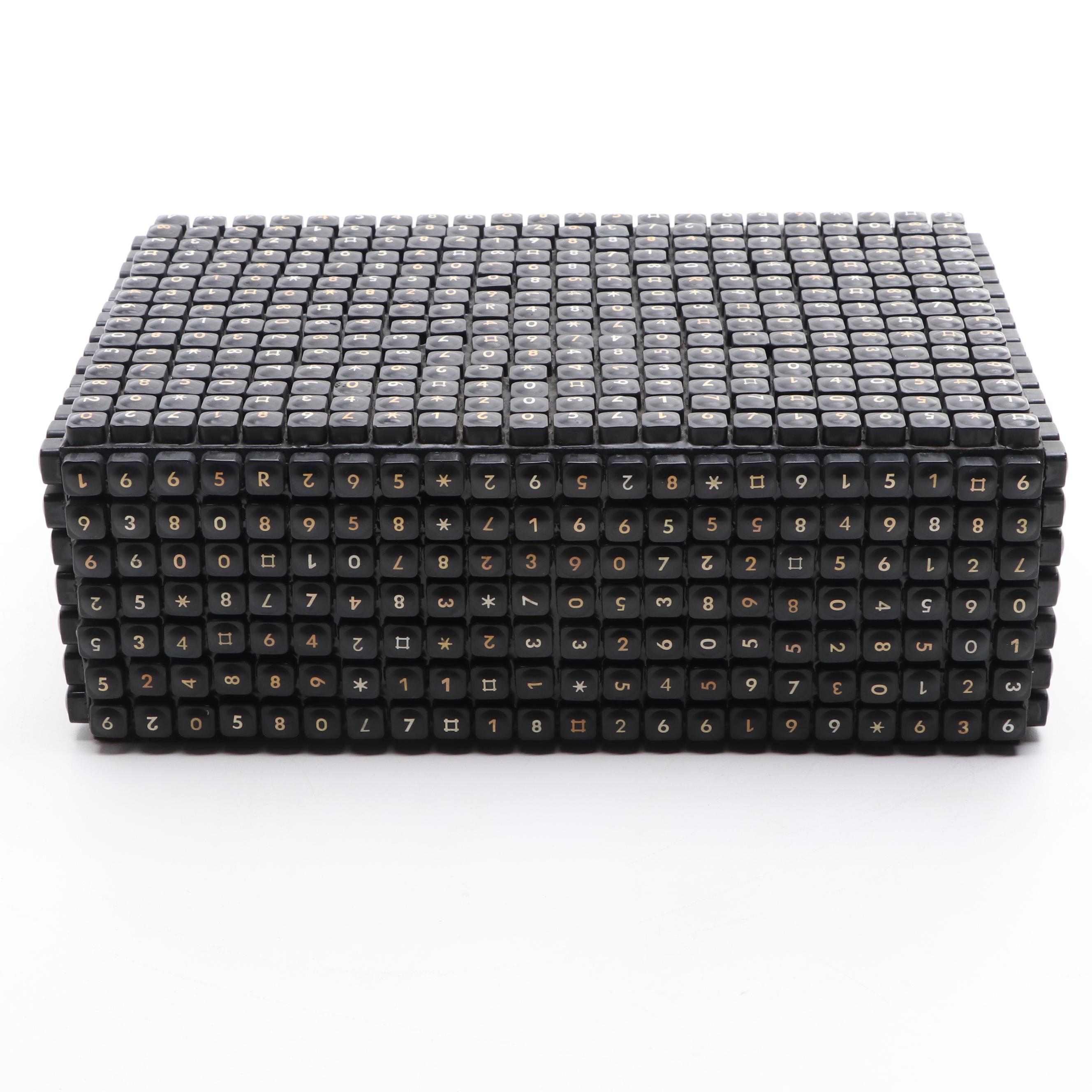 Box Covered in Telephone Keys