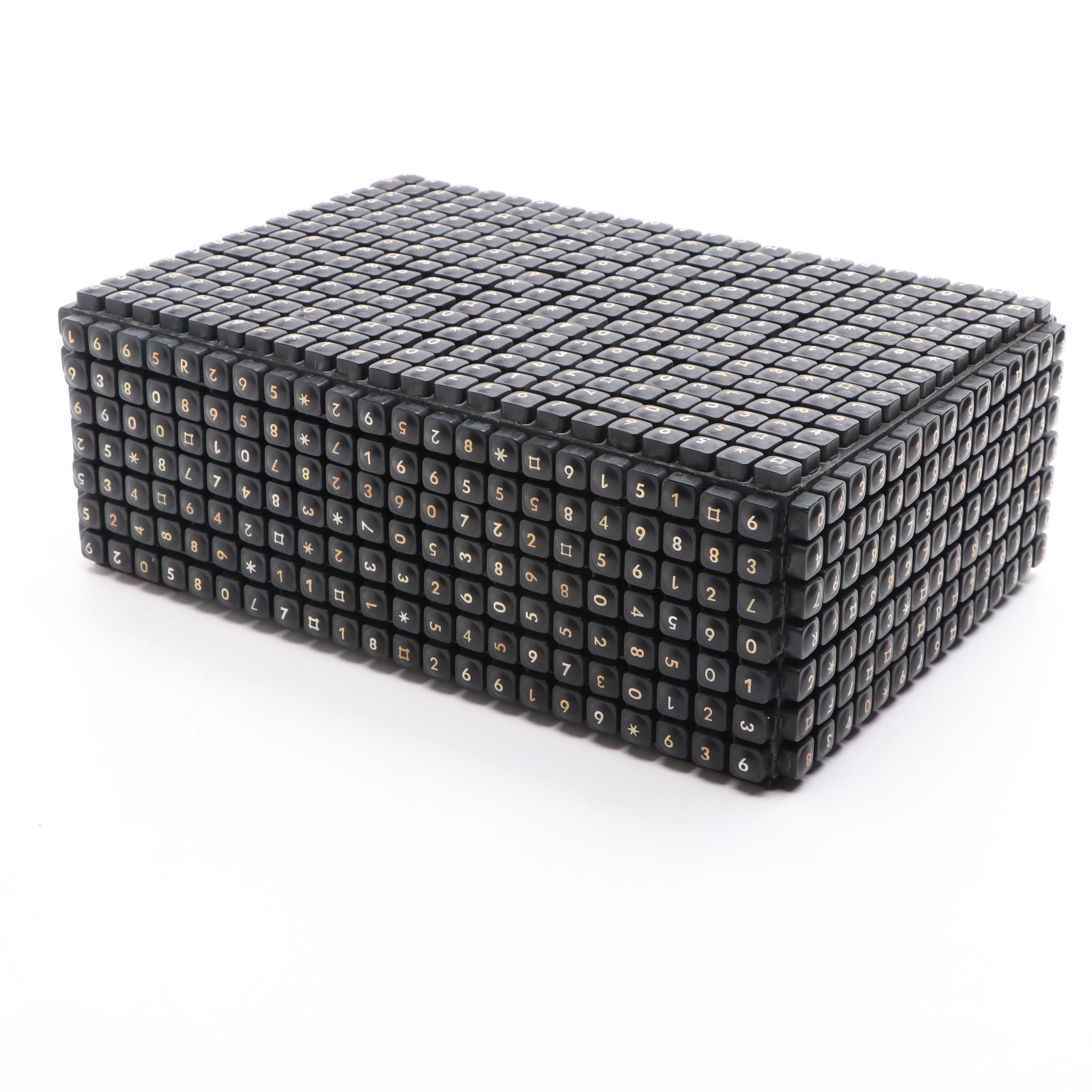 Box Covered in Telephone Keys